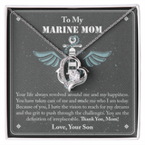 To My Marine Mom Forever Love Necklace, Military Mom Necklace, Gift For Mom Necklace, Marine Mom Gifts, Army Mom, Marine Necklace