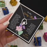 To My Mom Necklace, Mothers Day Necklace To Mom, Mom Birthday Gift from Son, Message Card Jewelry For Mom