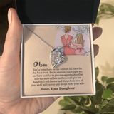 Mom Necklace, Mom Birthday Gift from Daughter, Mothers Day Necklace, Message Card Jewelry For Mom