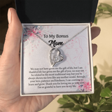 To My Bonus Mom Necklace, Stepmom Necklace, Mothers Day Necklace, Mom Appreciation Gift