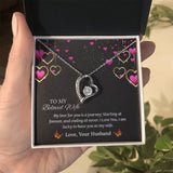 To My Beloved Wife Forever Love Necklace, Anniversary Gift For Wife, Wife Birthday Gift, Necklace For Wife