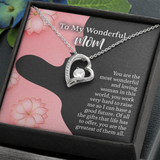 To My Wonderful Mom Necklace, Mothers Day Gift for Mom, Thoughtful Present from Son, Mom Necklace From daughter