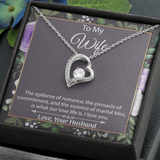 To My Wife Forever Love Necklace, Wife Sentimental Gift, Anniversary Gift For Wife, Wife Birthday Gift, Necklace For Wife