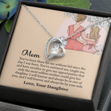 Mom Necklace, Mom Birthday Gift from Daughter, Mothers Day Necklace, Message Card Jewelry For Mom