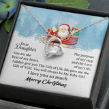 UNIDAZE Dear Daughter Forever Love Necklace, Gift For Daughter, Mother Daughter Gift, Daughter Christmas Gift ShineOn Fulfillment C30025TG C30025TR lx-C30025 PB23-WOOD PT-781 TNM-1 USER-188348