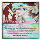 To My Beautiful Mom Necklace, Mothers Day Gift To Mom, Thoughtful Present from Son, Mom Necklace From daughter