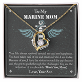 To My Marine Mom Forever Love Necklace, Military Mom Necklace, Gift For Mom Necklace, Marine Mom Gifts, Army Mom, Marine Necklace
