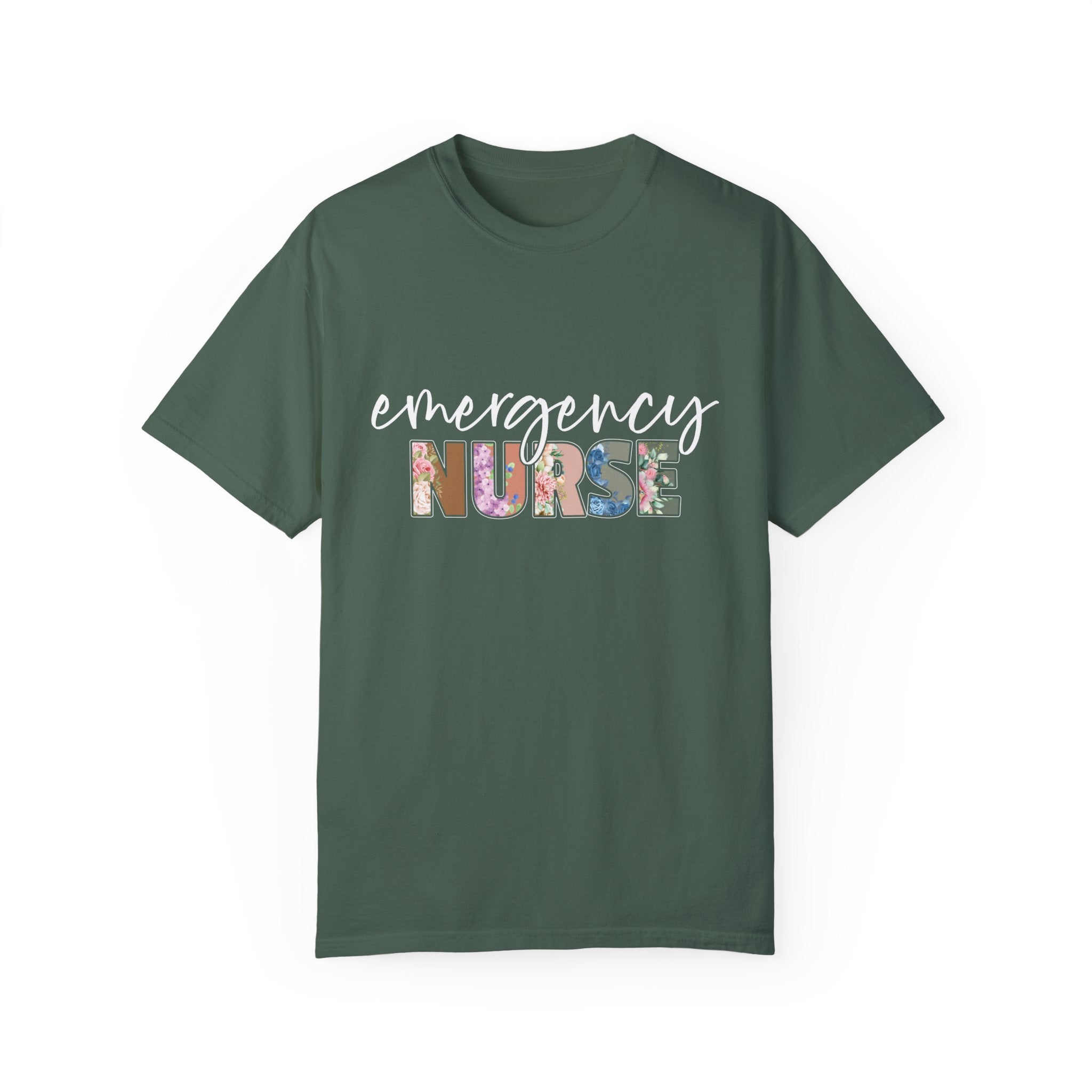 Floral Emergency Nurse Shirt, Emergency Nurse T-Shirt, Emergency Room Nurse Tshirt, Emergency Department Gift For New Er Nurse