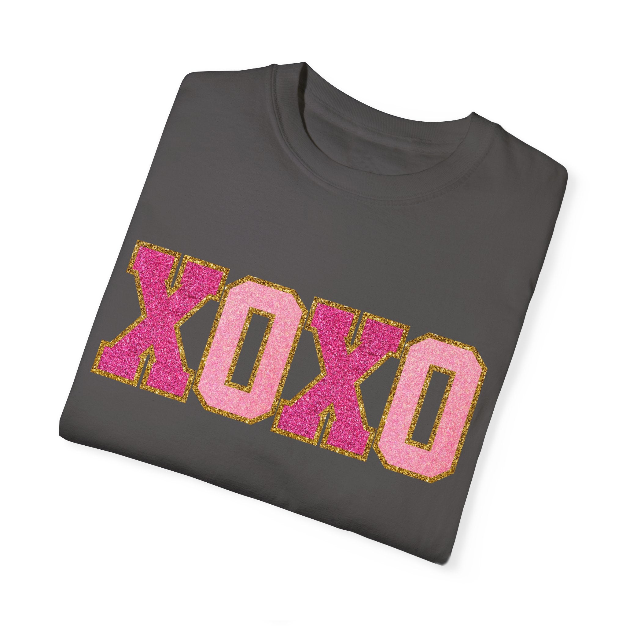 XOXO Valentine's Day Shirt, Faux Chenille Hugs and Kisses TShirt, Girlfriend Valentine Gift, Valentines Day Gift for Her, Love Wins Shirt