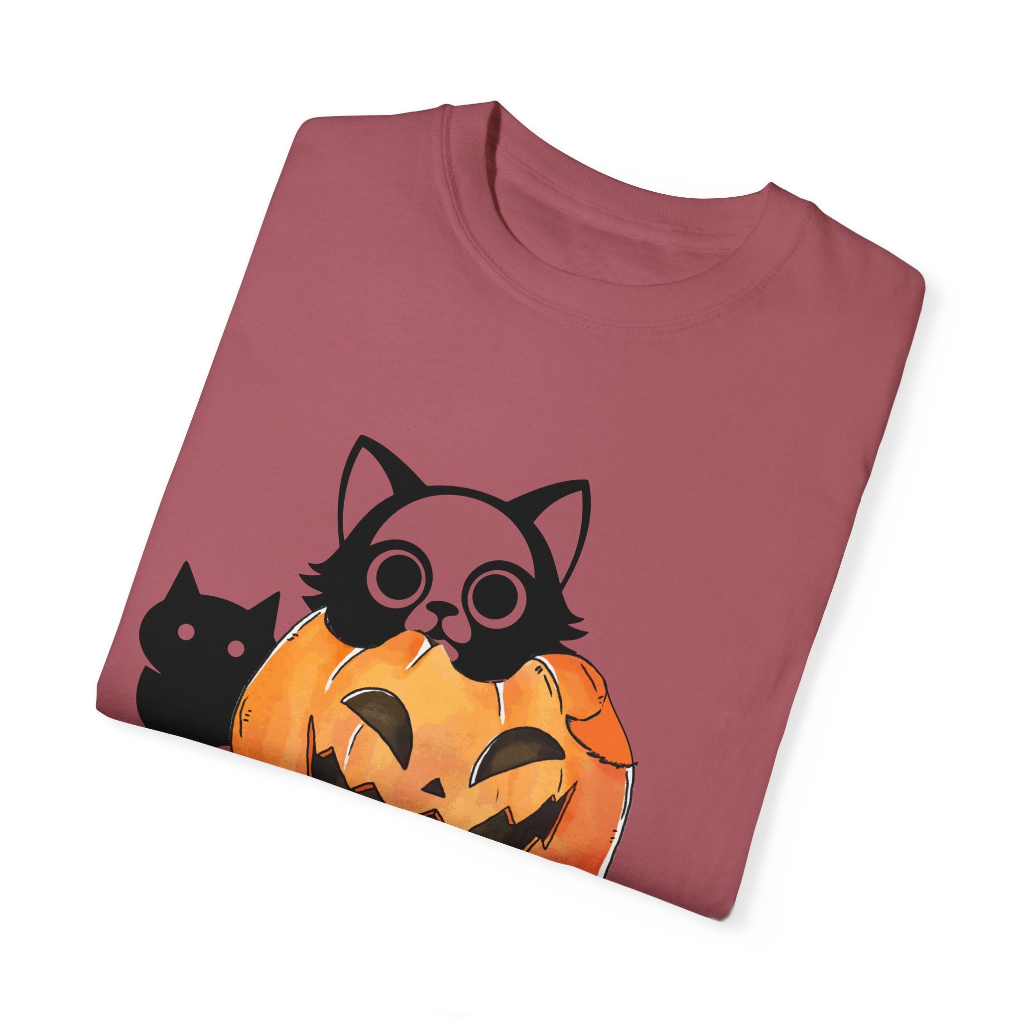 Vintage 90s Cat Halloween Shirt, Retro Halloween Shirt, Spooky Season Tee, Pumpkin Shirt, Halloween Shirt, Vintage Halloween Shirt