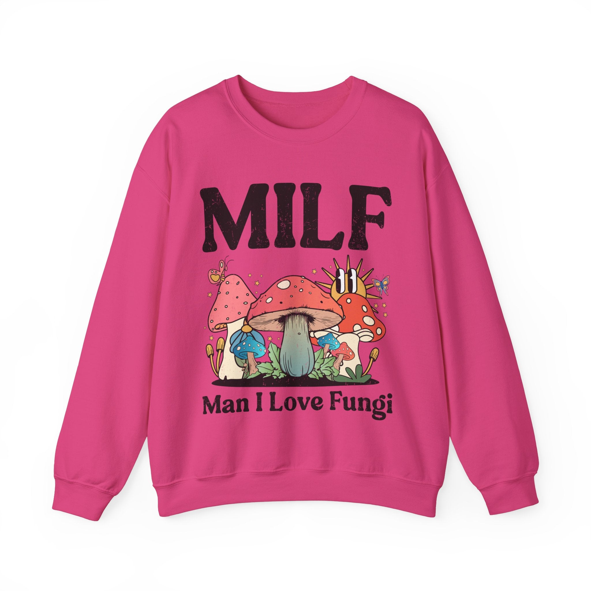 MILF Man I Love Fungi Sweatshirt, Retro Mushroom Shirt, Goblincore Sweatshirt, Cottagecore Sweater, Nature Lover Gift, Mycologist T-Shirt