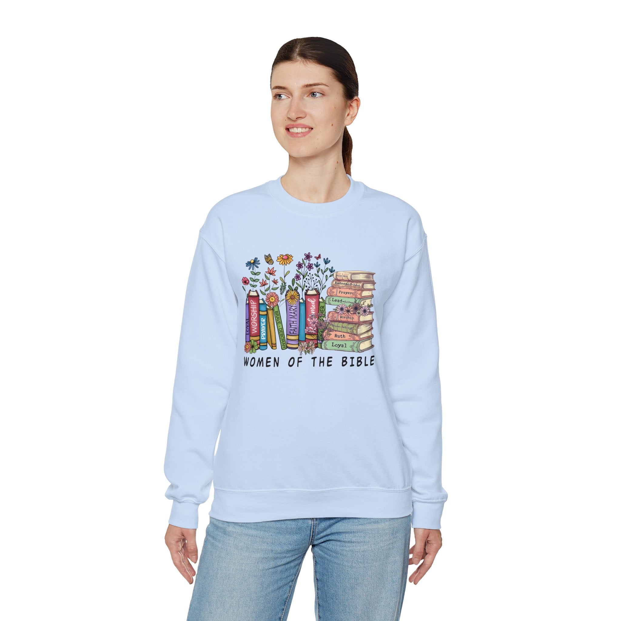 Women Of The Bible Sweatshirt, Floral Book Sweatshirt, Christian Women Sweatshirt, Jesus Book Shirt, Gift For Book Lover, Floral Shirt