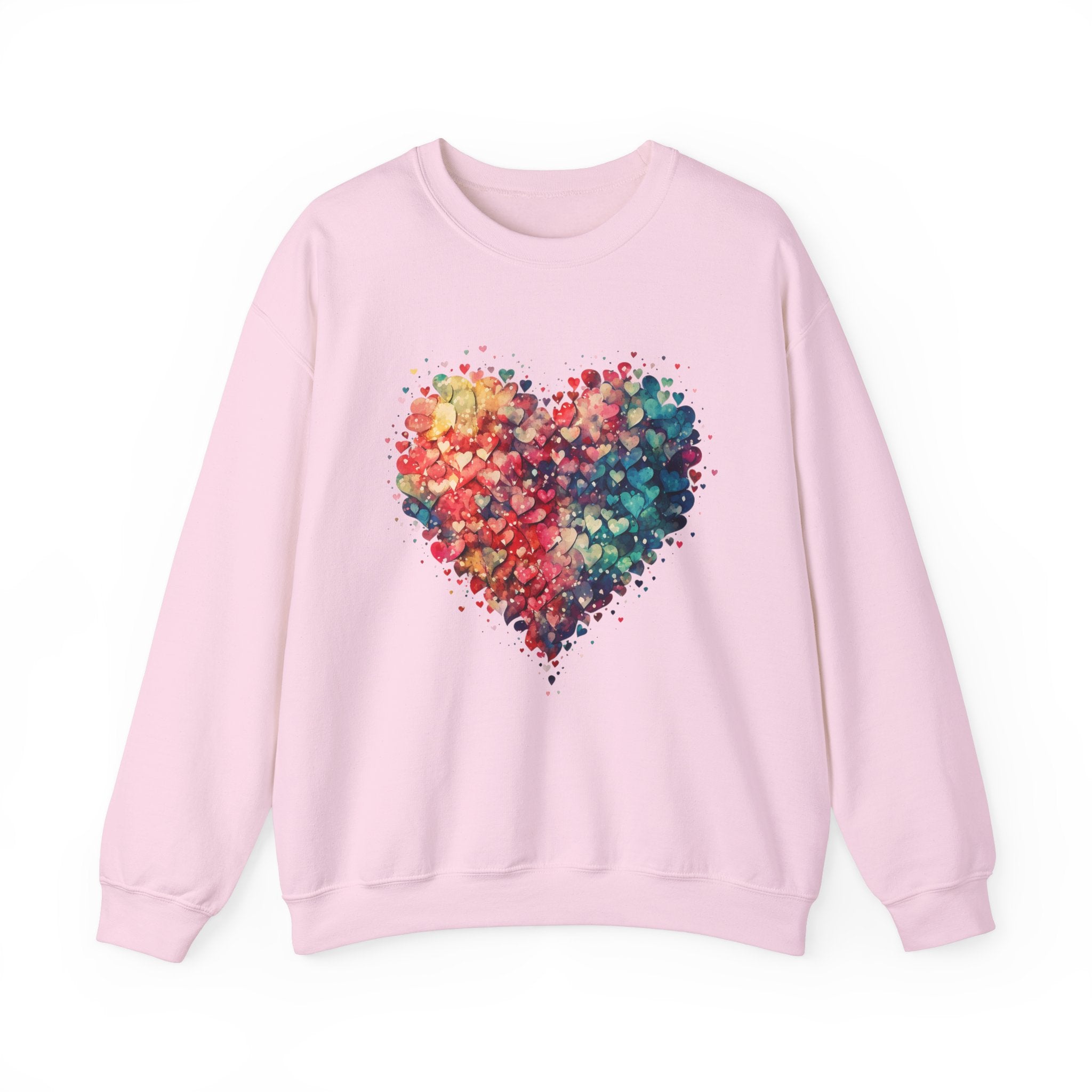 Valentines Watercolor Hearts Sweatshirt, Valentines Day Shirt, Cute Heart Sweatshirt, Trendy Valentine Love Shirt, Mother's day gift