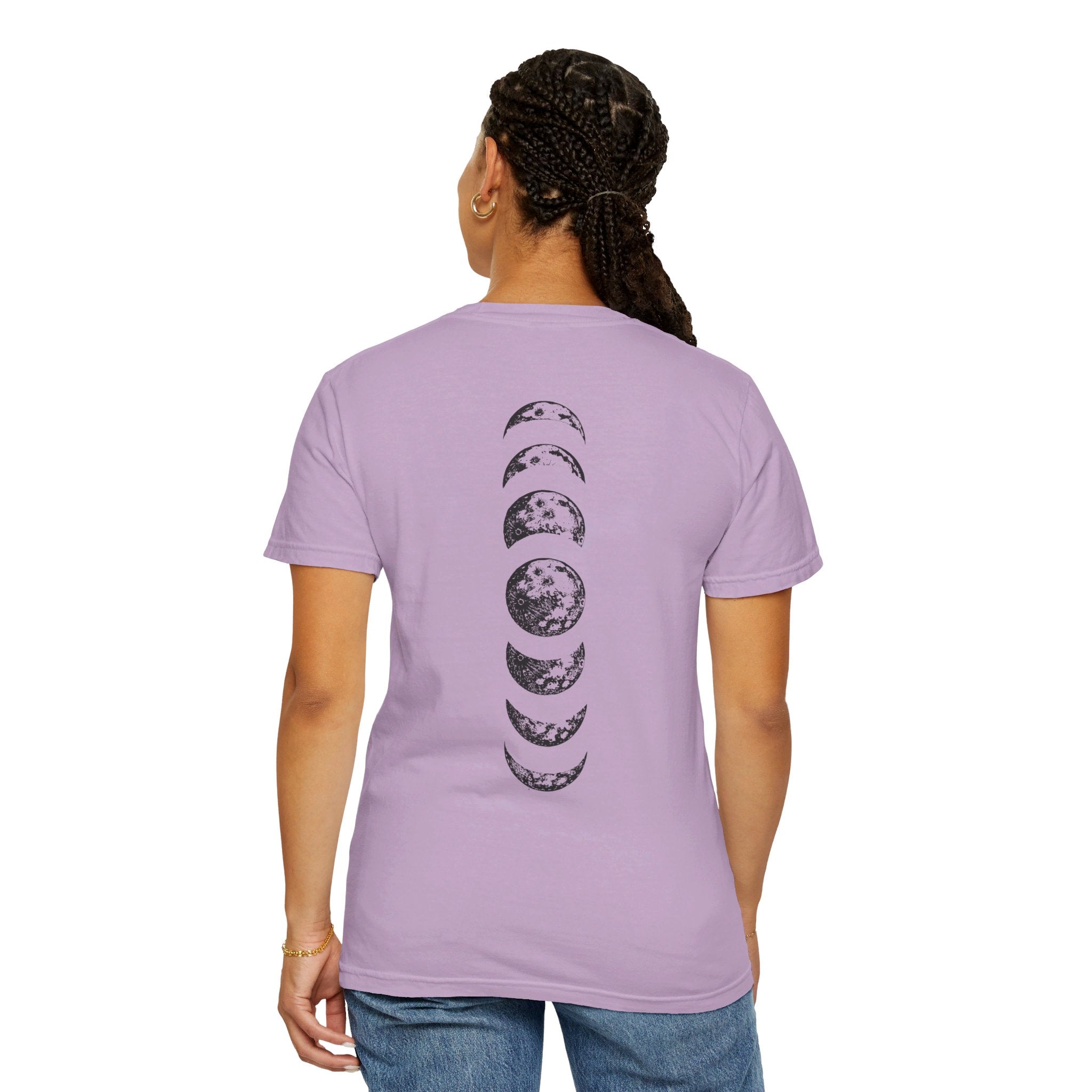 Moon Phases Shirt, Moon Shirt, Moon Tee, Moon Phases Tee, Celestial Shirt, Astrology Lover Tshirt, Space Lover Shirt, Boho Shirt, Back Printed