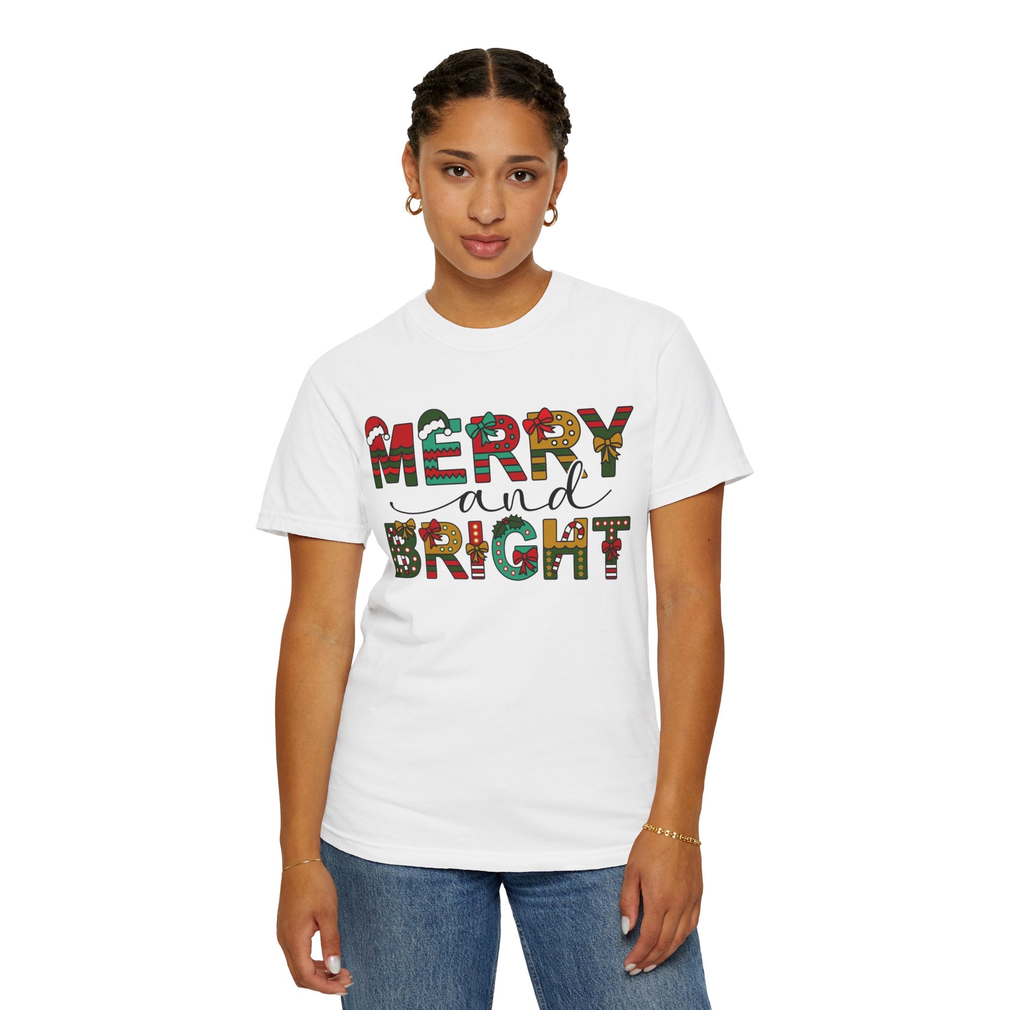 Merry and Bright Shirt, Christmas Tshirt, Family Christmas Shirt, Christmas Shirts for Women, Merry Christmas Shirt