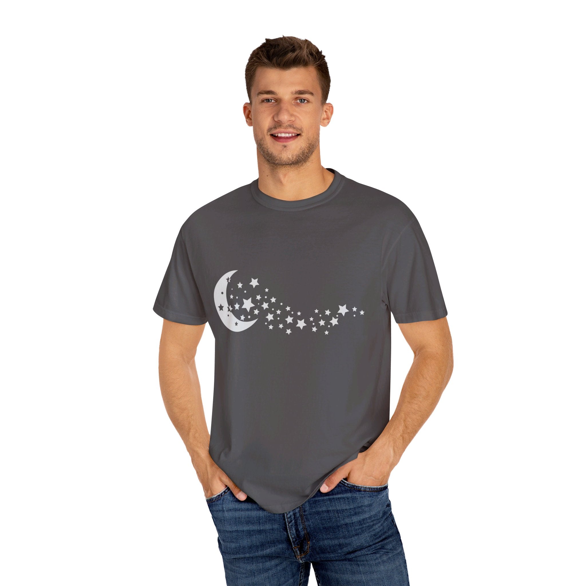 Moon Stars Shirt, Night Sky Shirt, Moon T Shirt, Crescent Moon, Moon Phase Shirt, Moon Tee, Astronomy Shirt, Moon Stars Tee