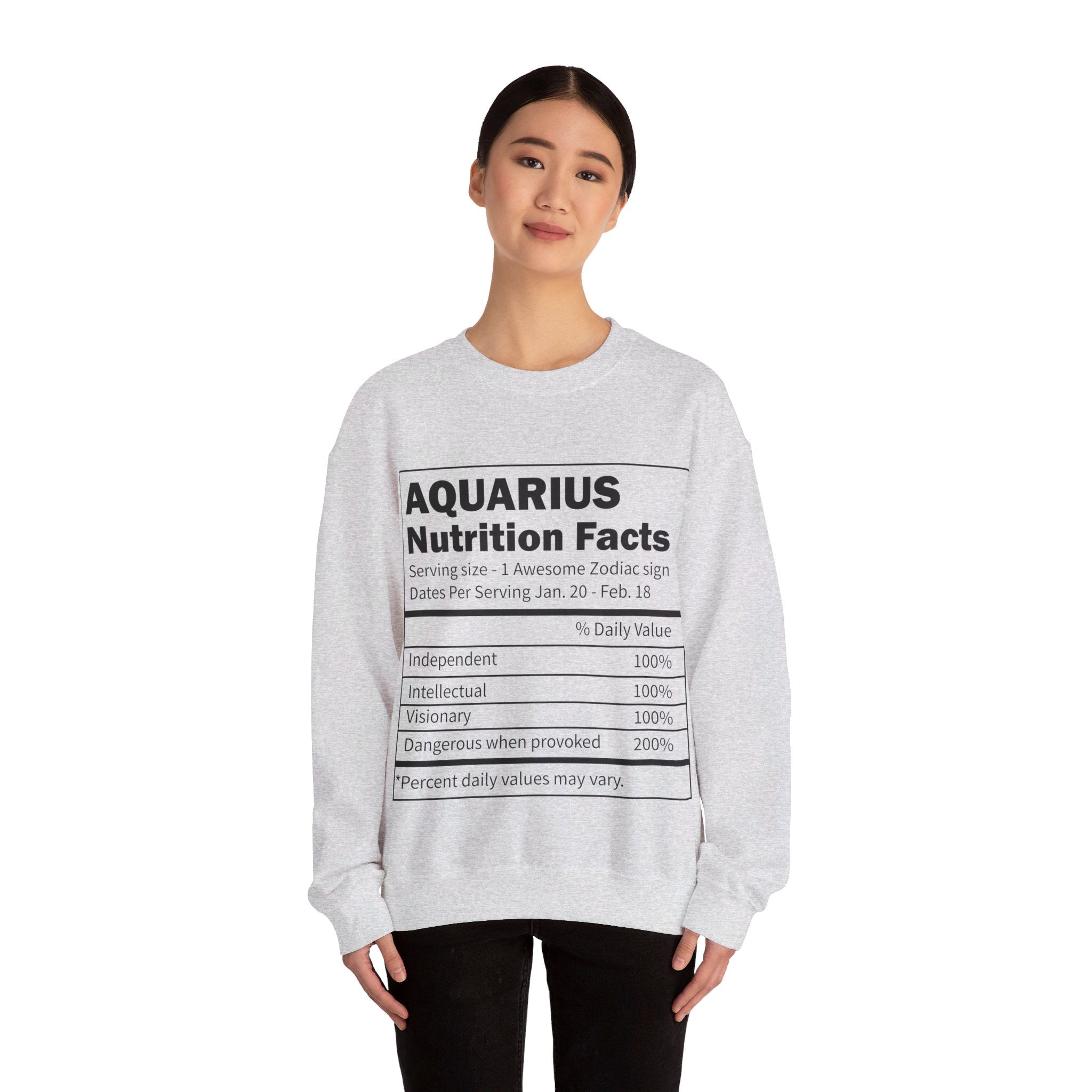 Zodiac Sign Nutrition Facts Sweatshirt, Horoscopes Shirt, Astrology Shirt, Summer Tees, Birthday Gift Ideas for Best Friends, Girl Friends