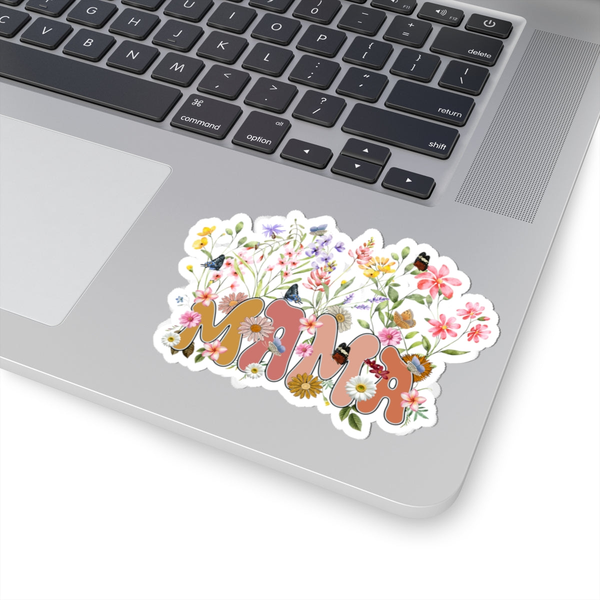 Wildflowers Mama Kiss-Cut Stickers, Mama Gift, Mama Sticker,, Retro vibe, Gift For Mom