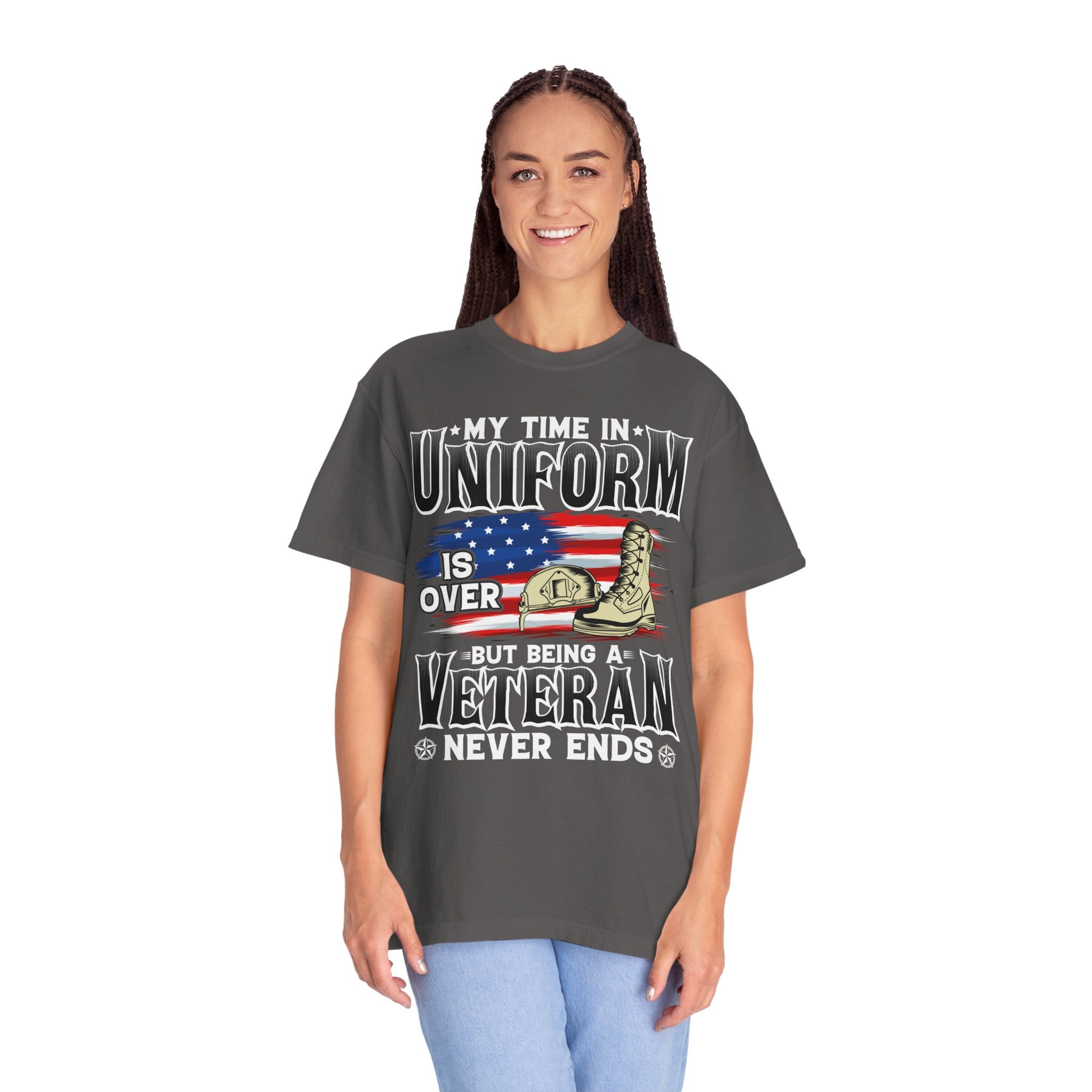 My Time In Uniform Is Over But Being A Veteran Never Ends Shirt, US Veteran Shirt, Veteran Lover Shirt, Veteran Day Gift,