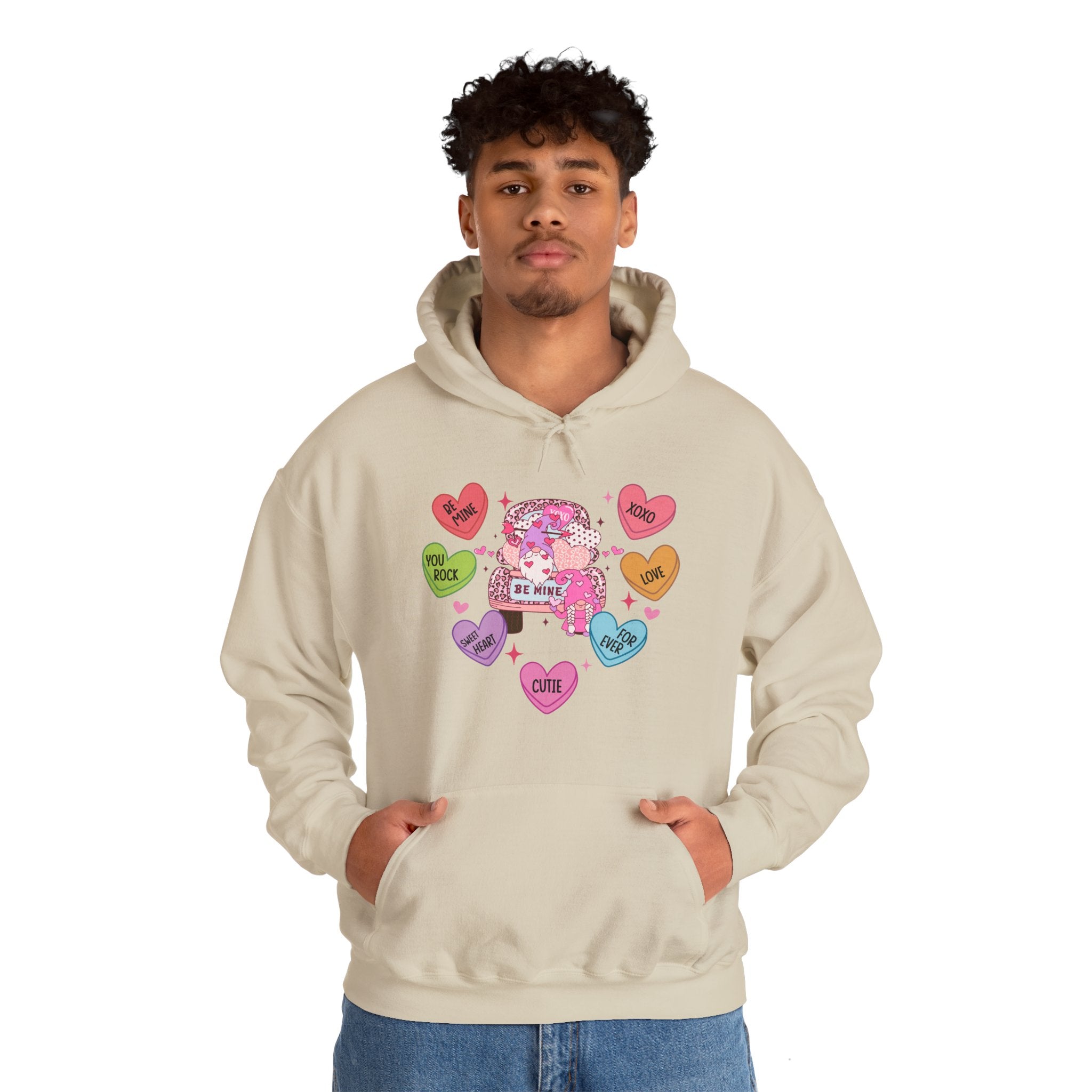 Candy Hearts Hoodie, Candy Hearts Sweatshirt, Valentine's Day Gift Shirt, Valentine's Day Heart Sweatshirt, Conversation hearts Sweatshirt