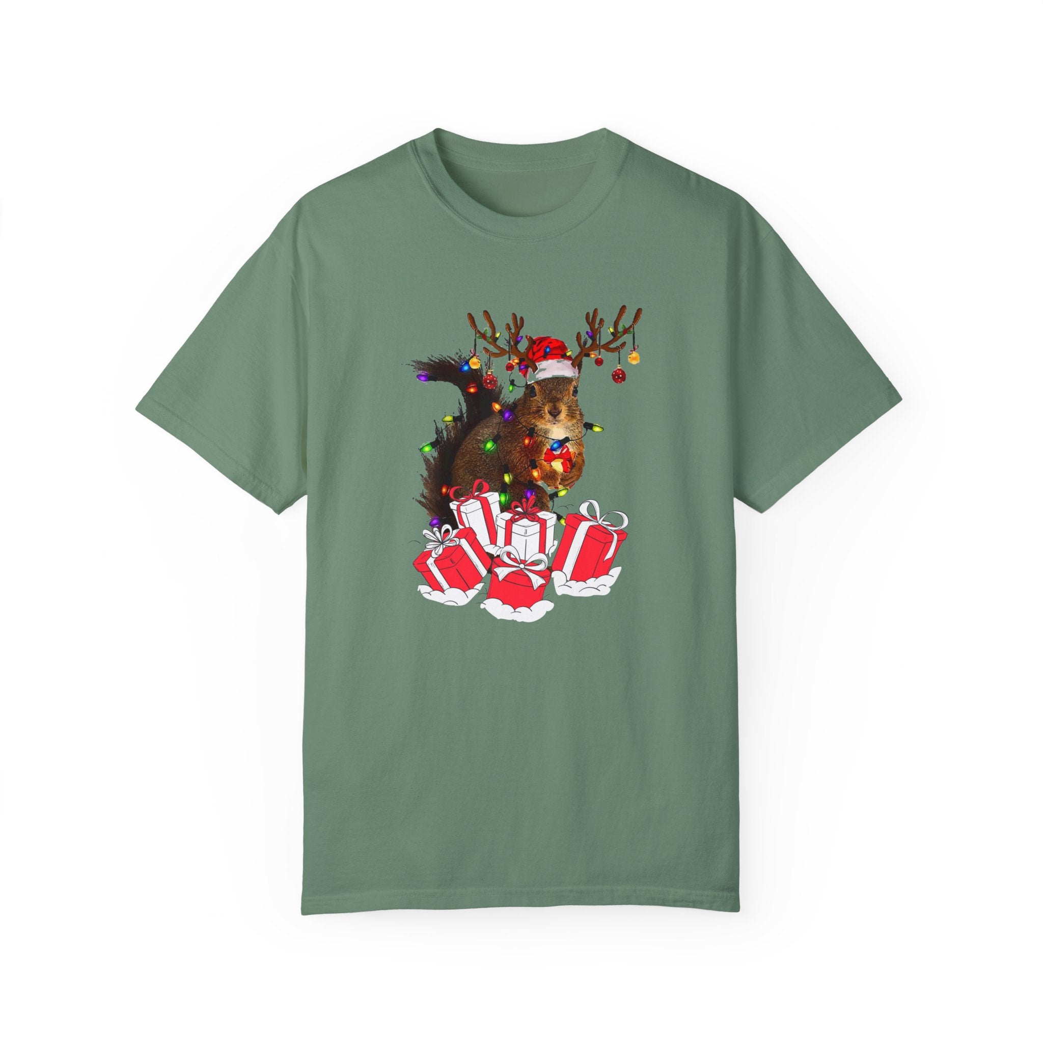 Christmas Squirrel Lights Shirt, Funny Christmas Tshirt, Christmas Shirt, Xmas Party Shirt, Christmas Gift Shirt, Cute Christmas Tshirt