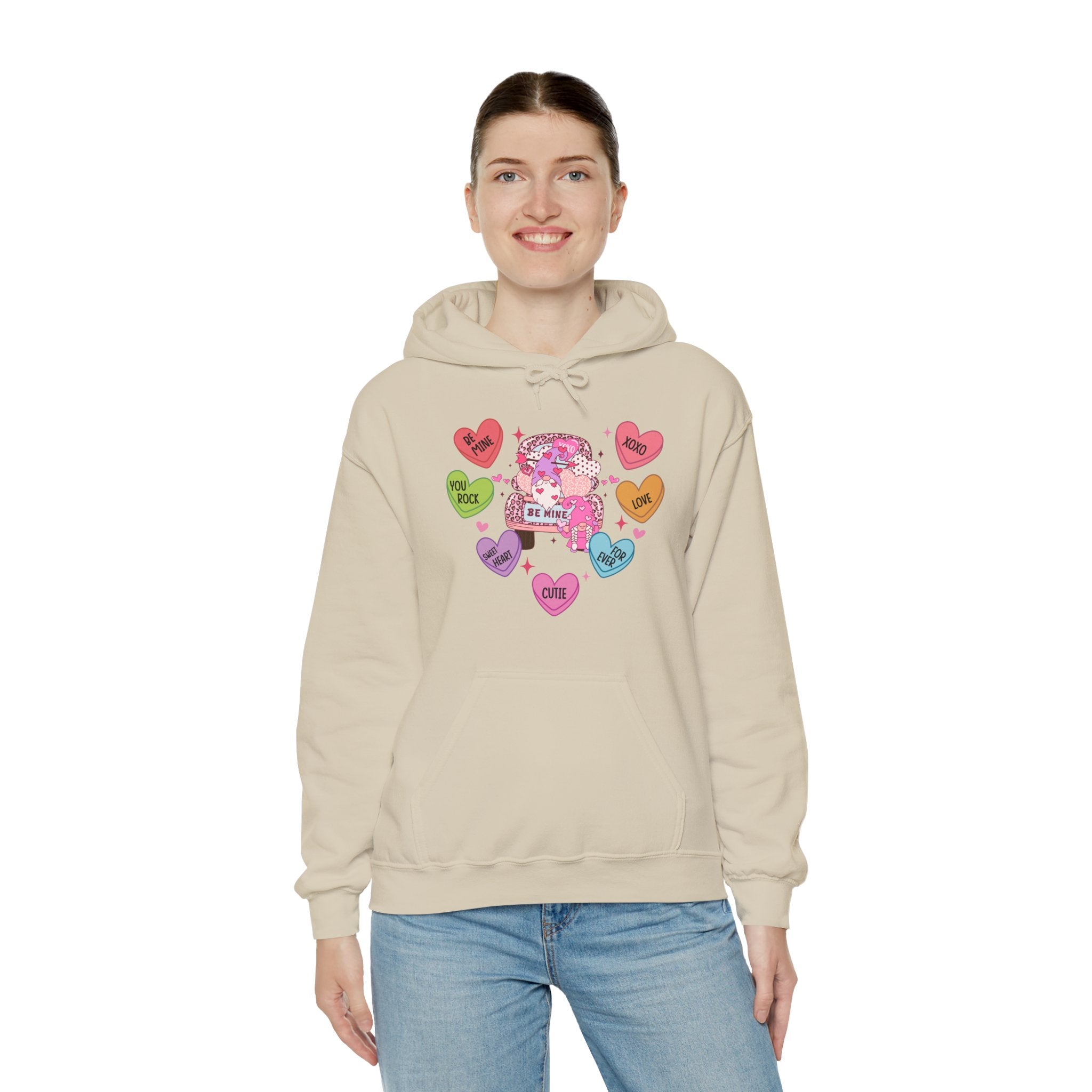 Candy Hearts Hoodie, Candy Hearts Sweatshirt, Valentine's Day Gift Shirt, Valentine's Day Heart Sweatshirt, Conversation hearts Sweatshirt