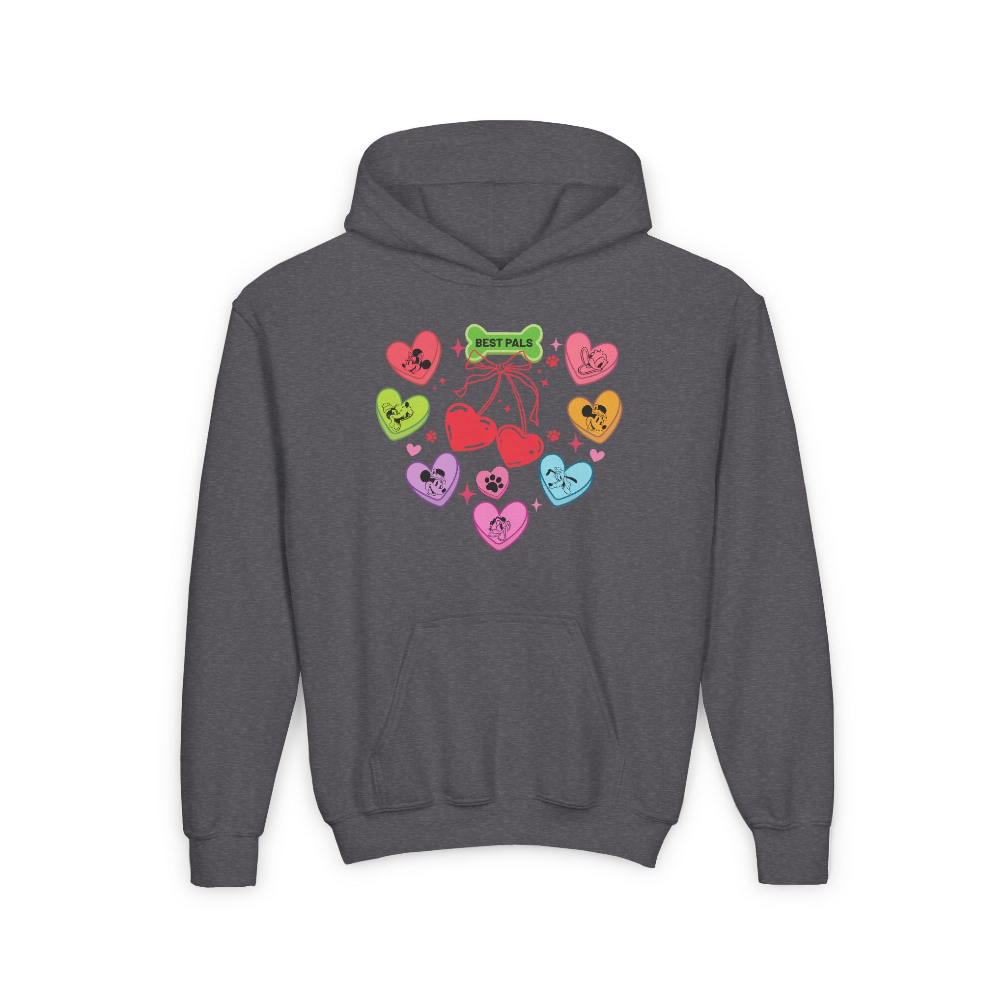 Mickey Friends Kids Valentine Hoodie, Disney Valentine Hoodie, Kids Valentines Gift, Disneyland Family Valentine Sweatshirt, Love Gift Sweat