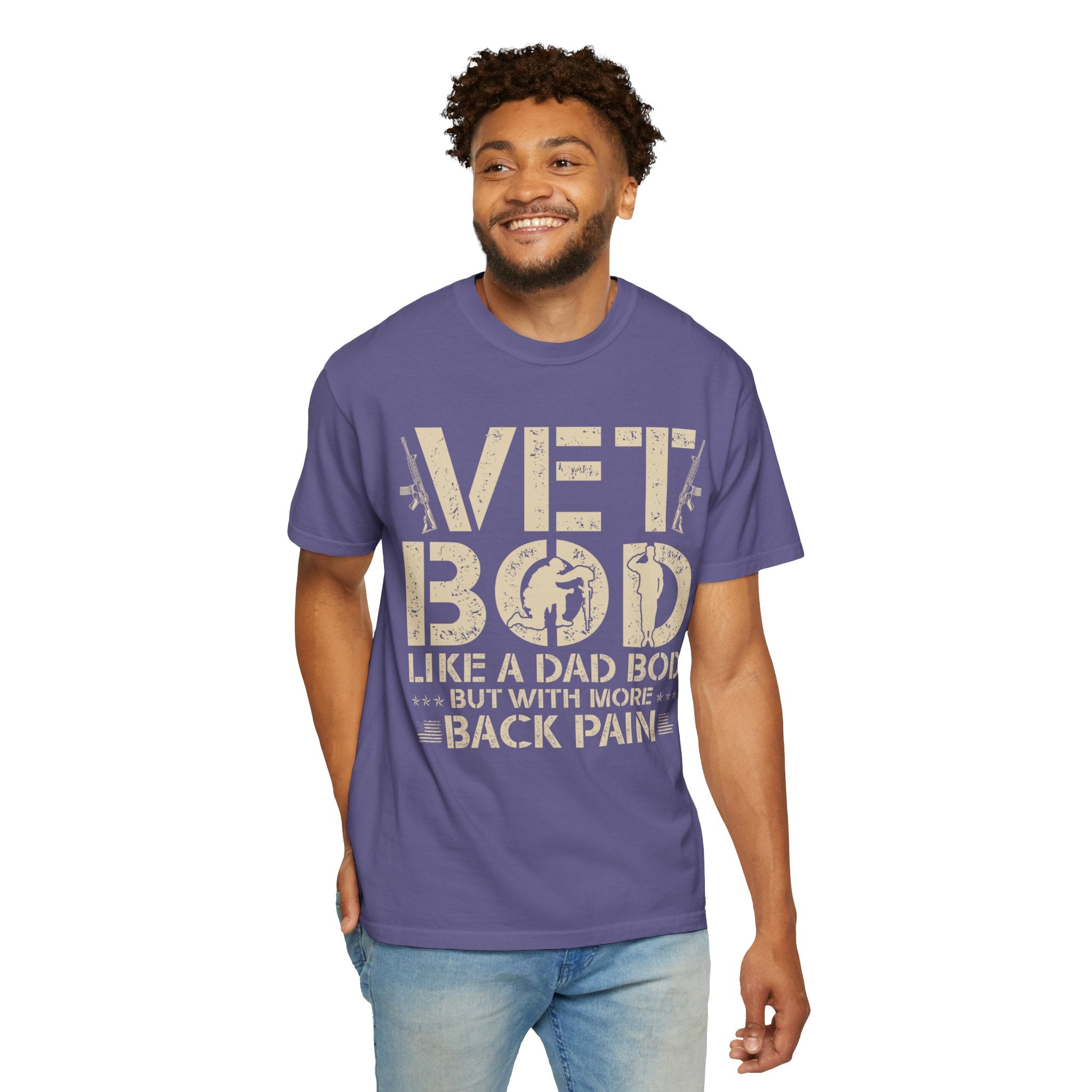 Vet Bod like a dad bod tee, Veteran t-shirt, Back pain shirt, Father day tee, Vet shirt, Army veteran gift, Air force sweatshirt, Father day