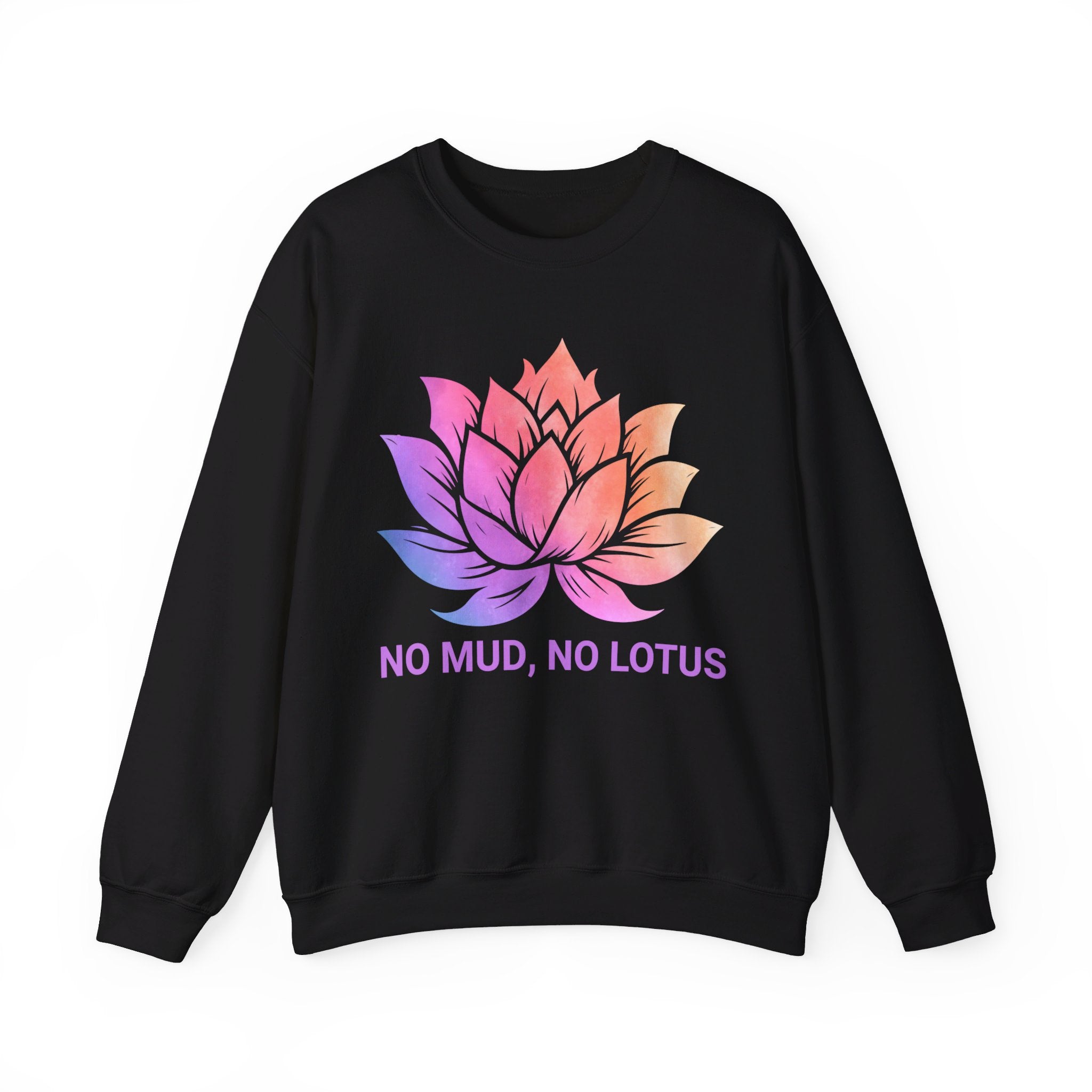 Meditation Shirt, Spiritual Shirt, Women's Yoga Shirt, Lotus Flower Tee, Zen Shirt, No Mud No Lotus, Meditation Gift, Buddhist Gift Tee