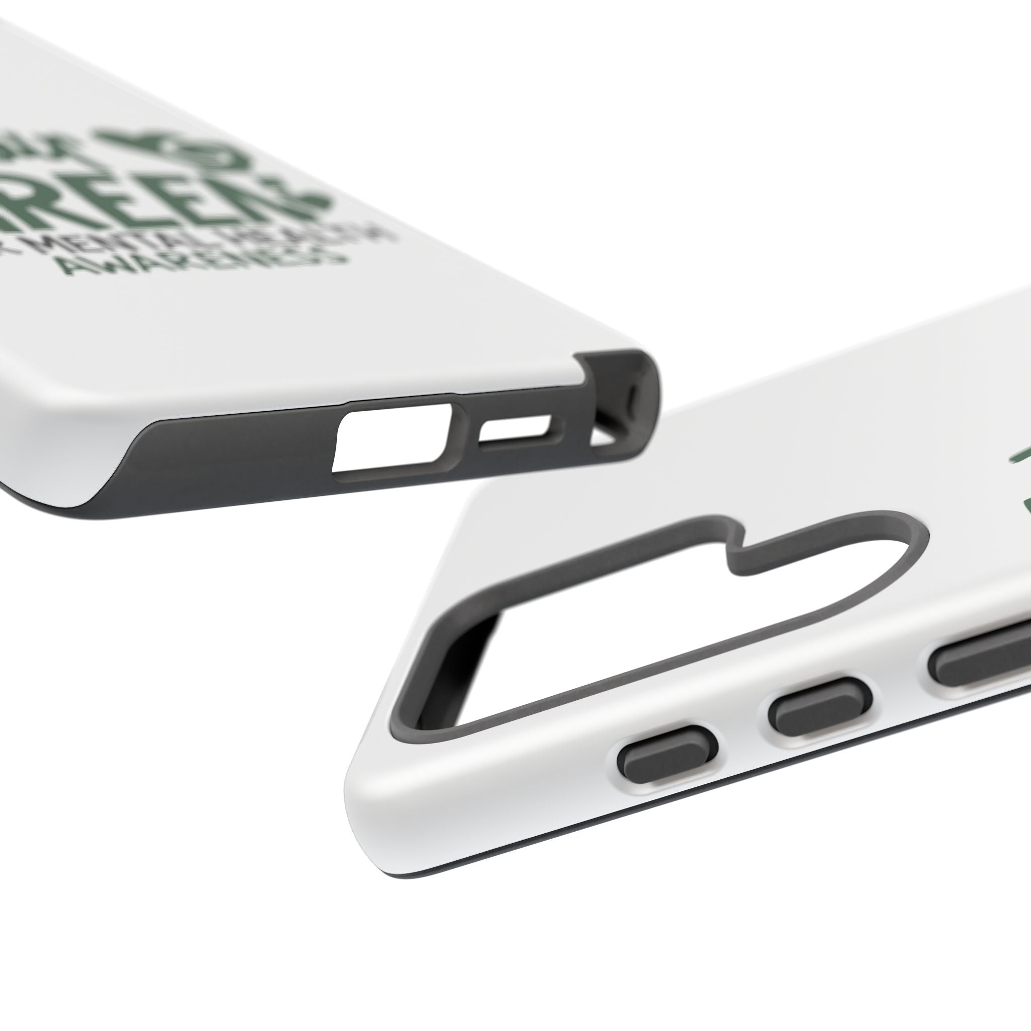 I Wear Green For Mental Health Awareness Phone Cases, Mental Health Matters Phone Case, Inspirational Phone Case, Motivational Phone Case, iPhone, Google Pixel & Samsung Galaxy