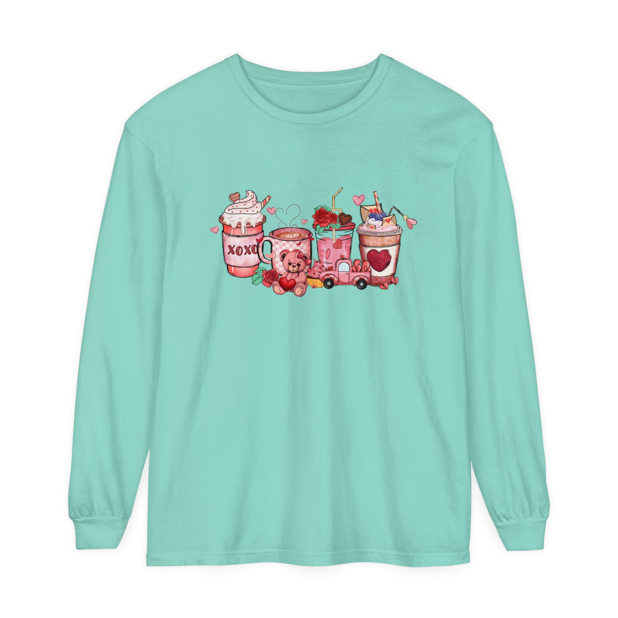 Coffee Valentine Long Sleeve shirt, Coffee Lover Shirt, Iced Coffee Valentine, Cute Valentine Shirt, , Mama Valentine, Valentines Day Coffee Shirt