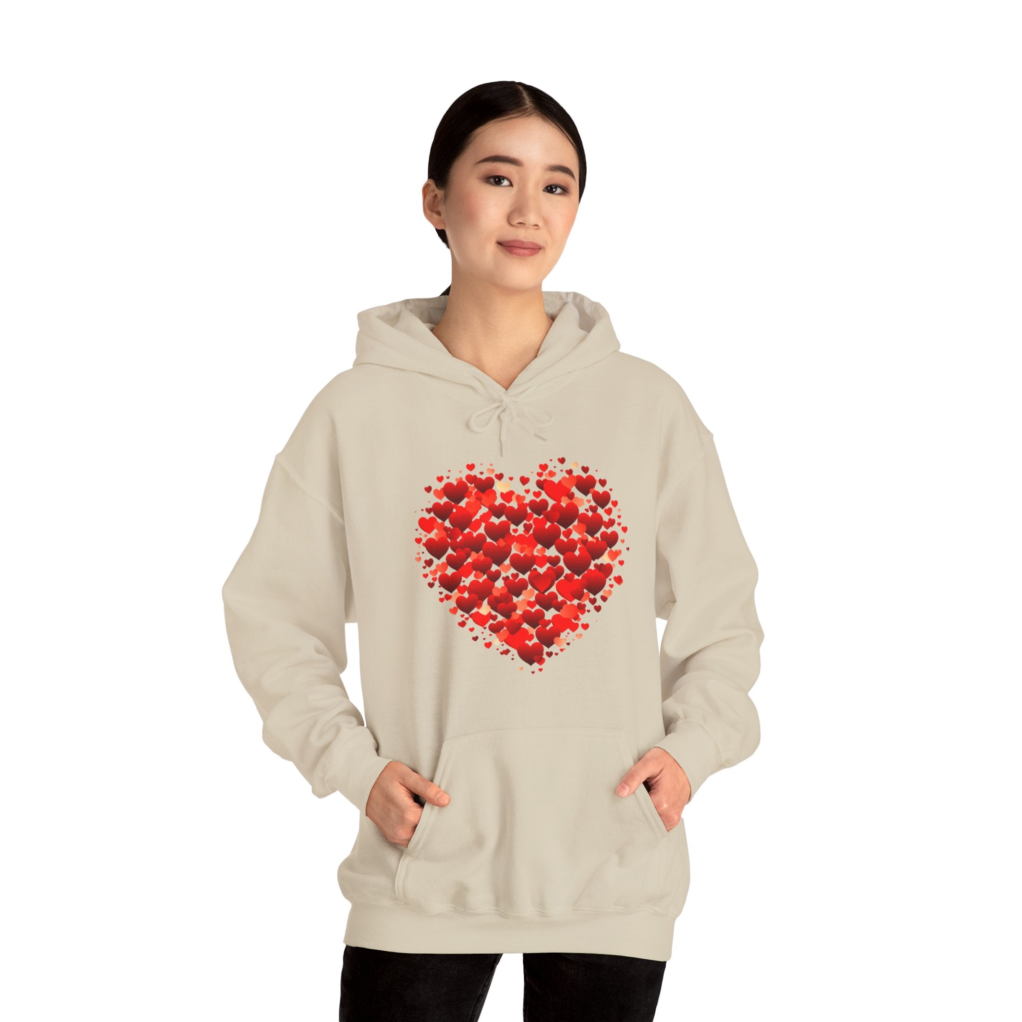 Valentines Day Red Double Heart Hoodie, Valentines Shirt, Valentines Double Heart Hoodie, Red Heart Shirt, Valentines Love Shirt, Love Sweater