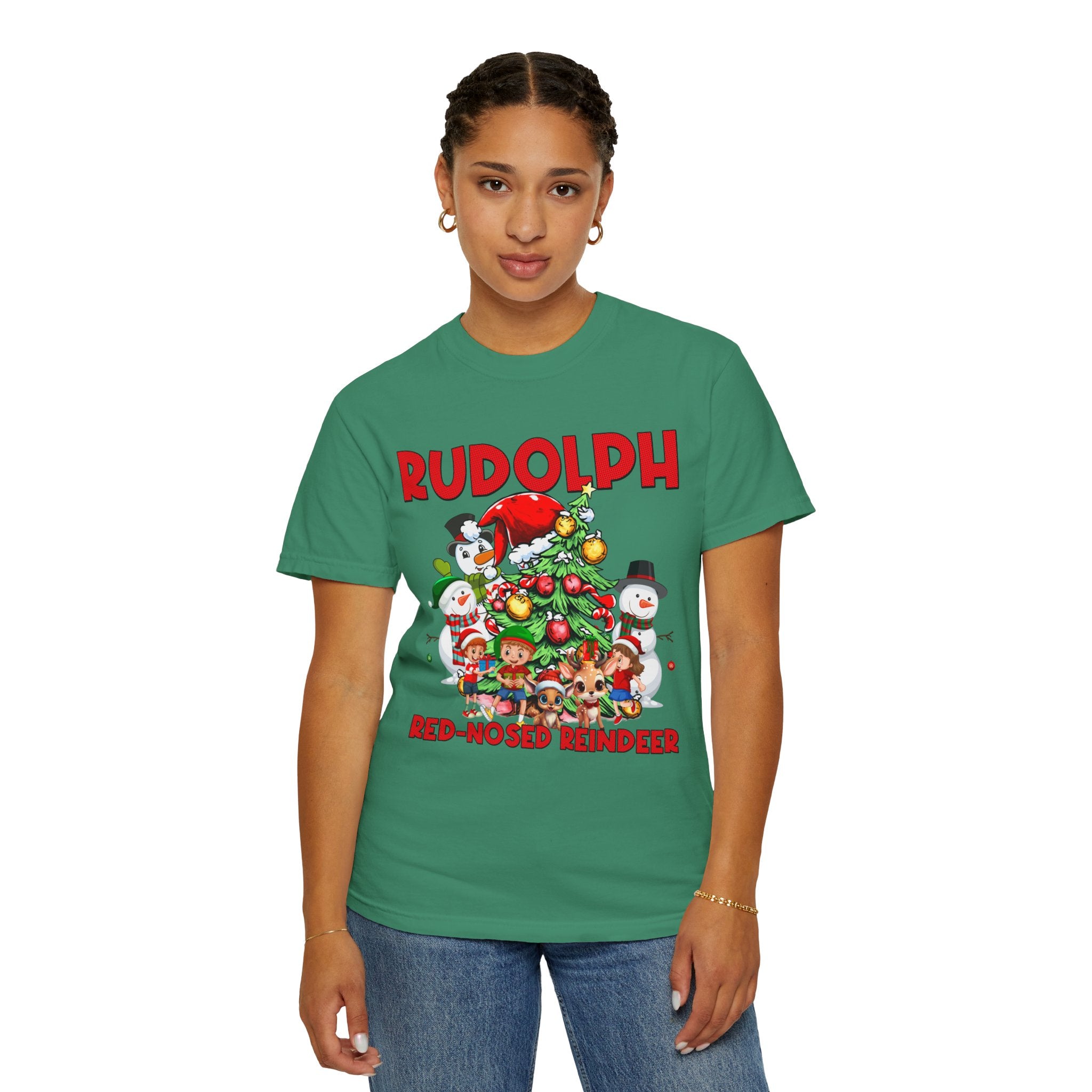 Vintage Rudolph Shirt Gift For New Year, Kids Christmas Shirt, Christmas Reindeer Tshirt, Christmas Cartoon Sweater, Retro Xmas Sweatshirt