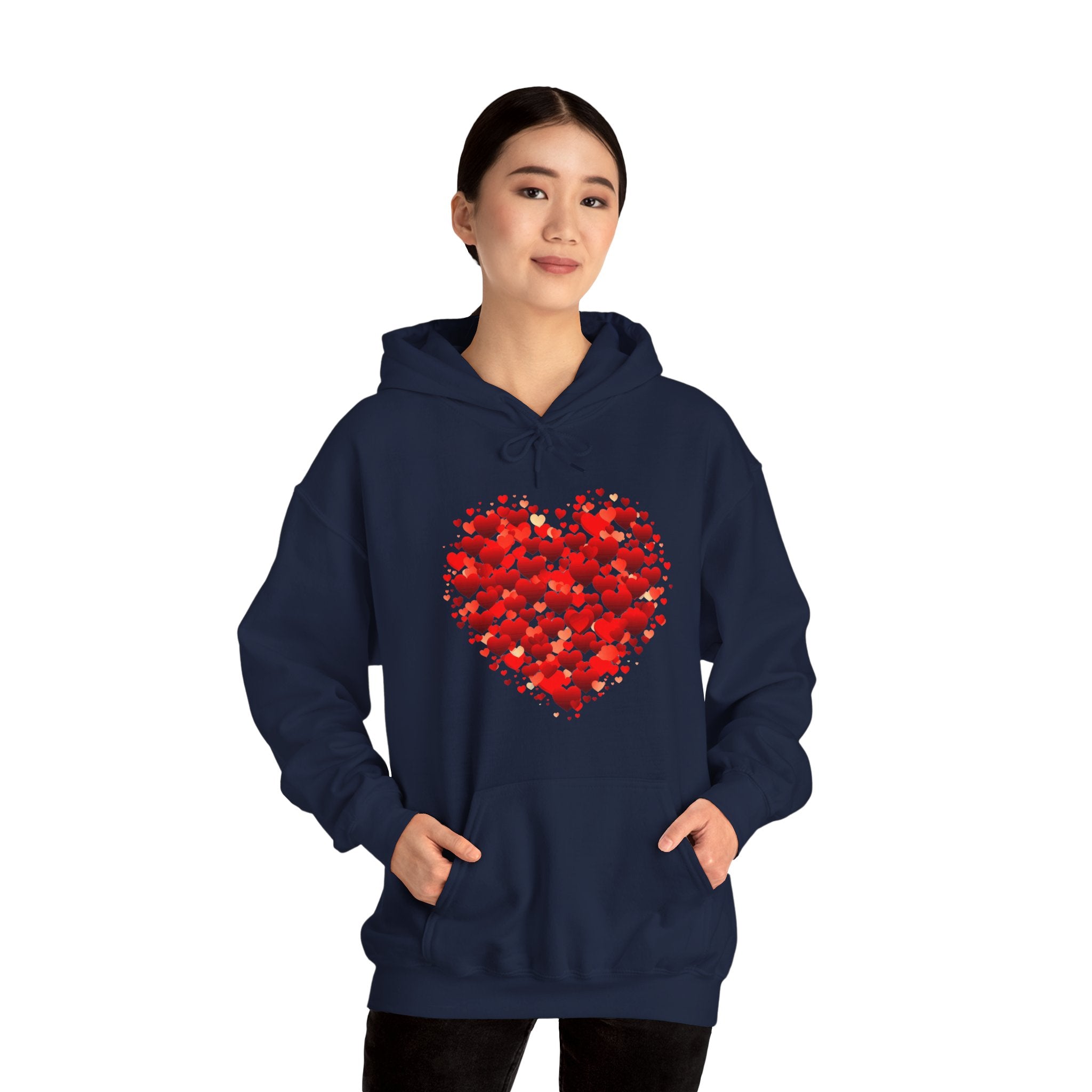 Valentines Day Red Double Heart Hoodie, Valentines Shirt, Valentines Double Heart Hoodie, Red Heart Shirt, Valentines Love Shirt, Love Sweater