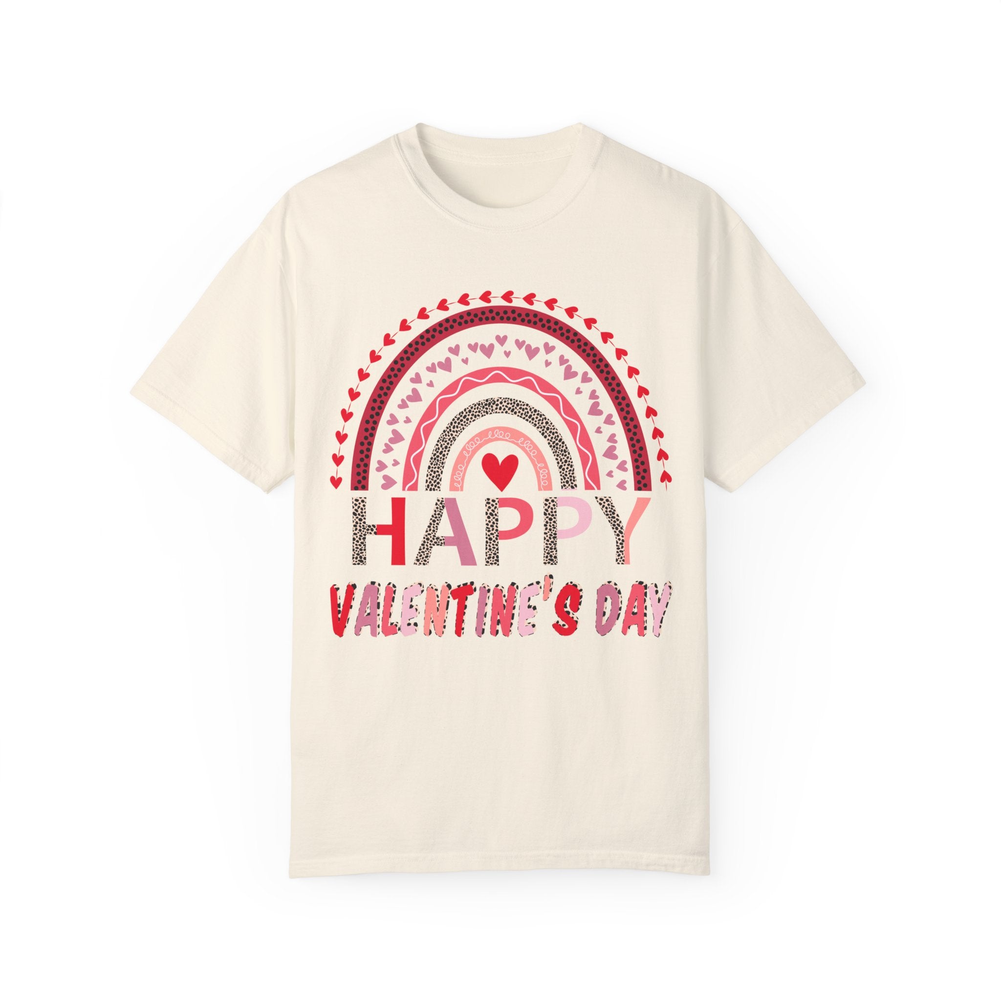 Leopard Rainbow Valentines Day Shirt, Happy Valentines Day Tshirt, Valentines Shirt, Gift for Couples Shirt, Couple Matching Shirt, Leopard Tee