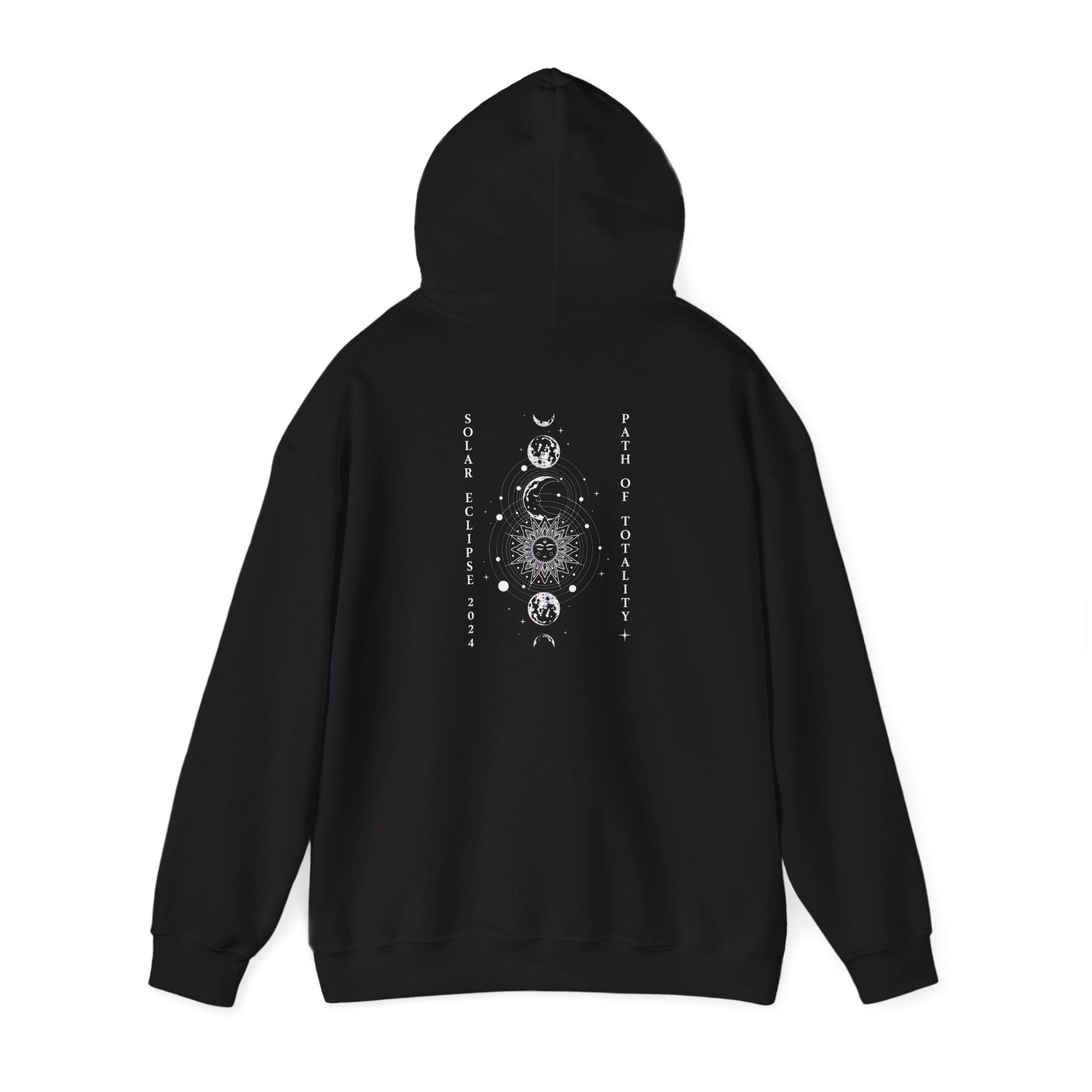 Total Solar Eclipse Hoodie, Path of Totality Hoodie, Countdown to Totality, Celestial Hoodie, Astronomy Sun Hoodie, Moon Phases Hoodie