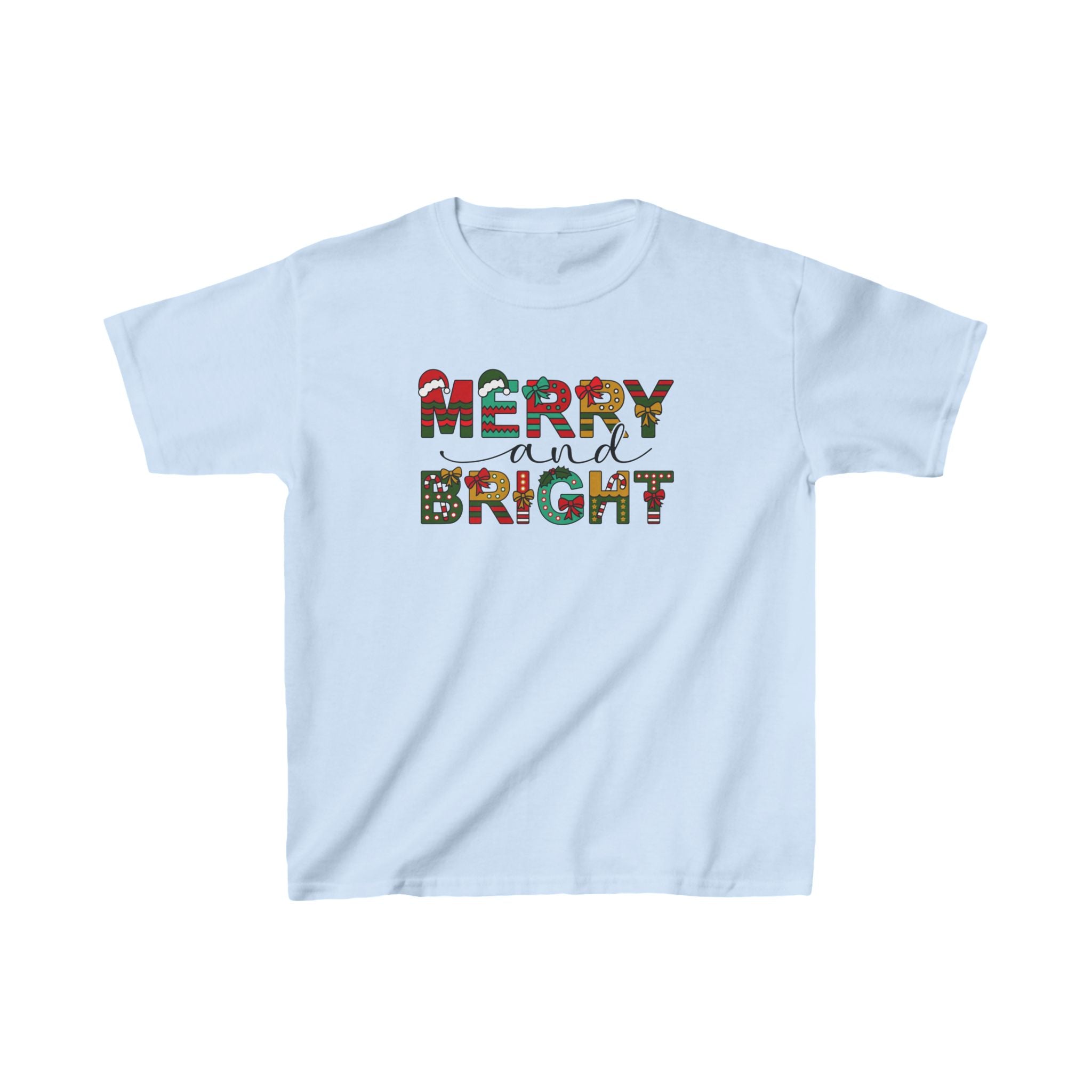 Merry And Bright Christmas Shirt for Kids, Christmas Shirts for Women, Toddler Holiday Shirts, Christmas Shirt, Gift For Christmas, Holiday Tee