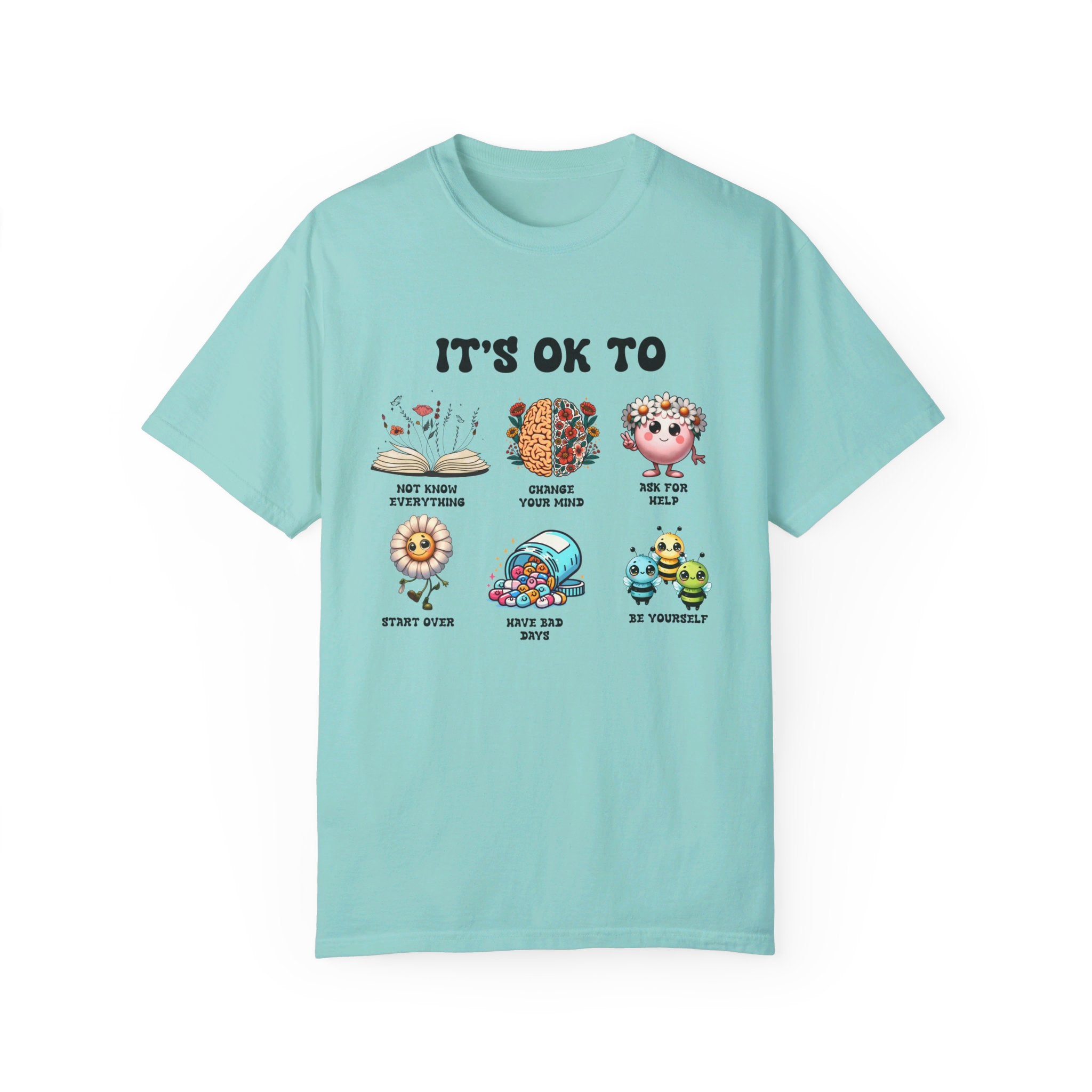 Teacher Shirt, Mental Health Shirt, Feeling Positive tshirt, Diversity, Be Yourself, Therapist School Counselor shirt its ok