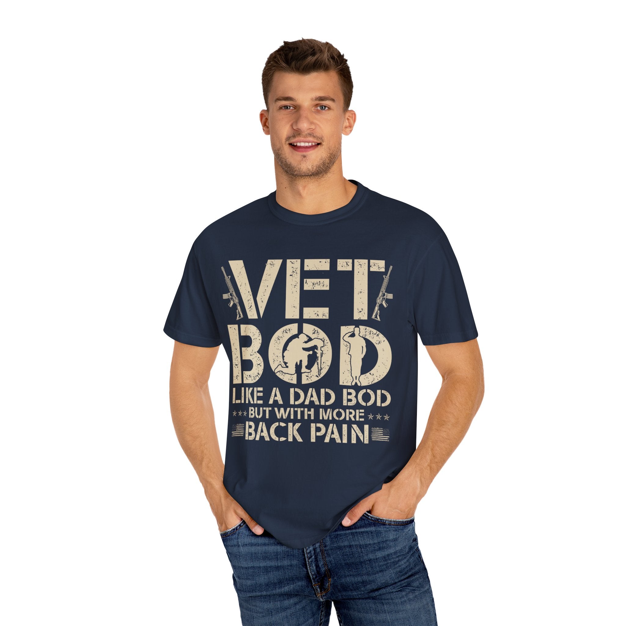 Vet Bod like a dad bod tee, Veteran t-shirt, Back pain shirt, Father day tee, Vet shirt, Army veteran gift, Air force sweatshirt, Father day