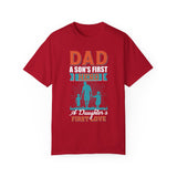 Dad Christmas Gift, shirt for dad, a son's first hero, a daughter's first love, gift for dad, dad t shirt, dad gift, dad of both shirt