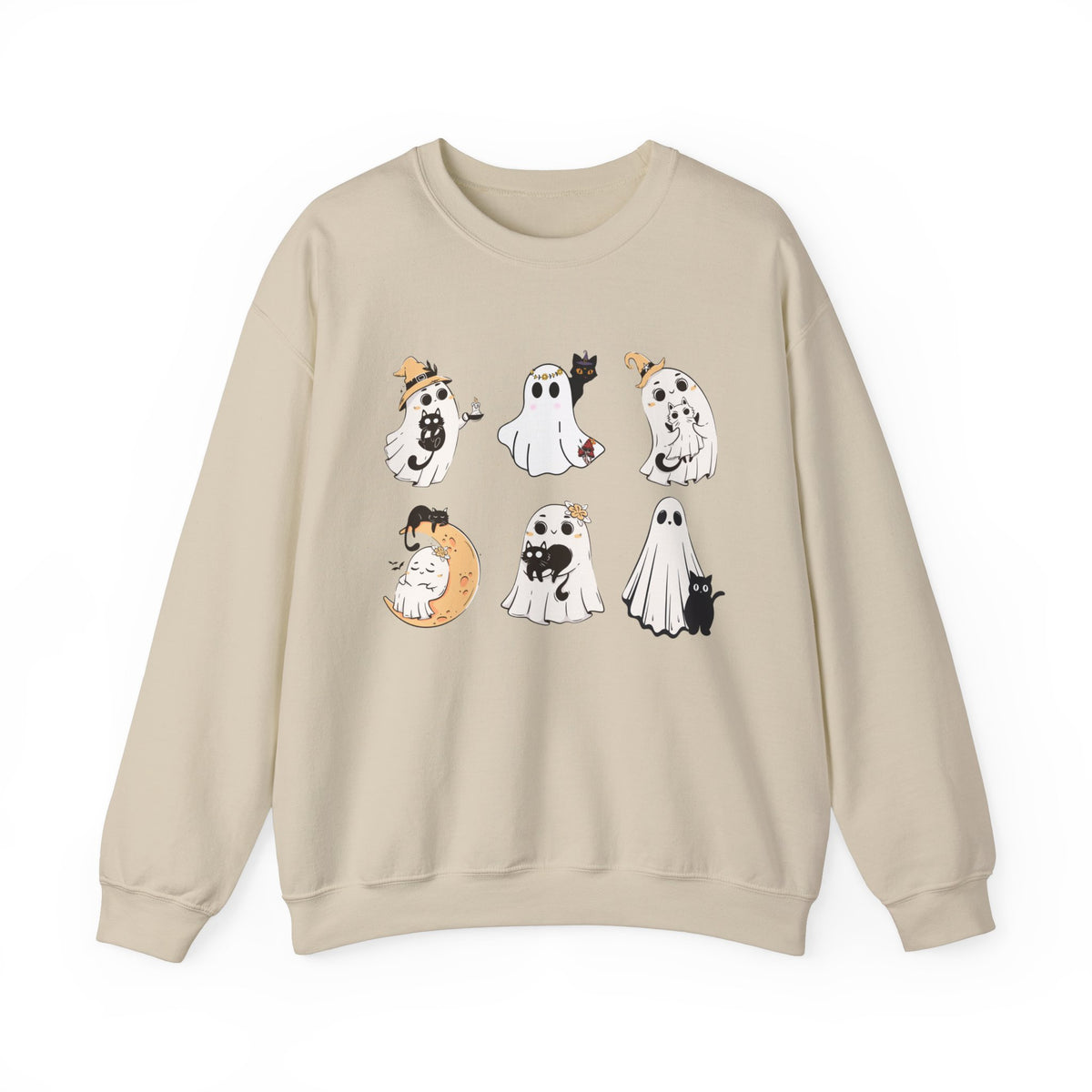 Ghost Cat Sweatshirt, Cat Halloween Shirt, Cat Ghost T-Shirt, Cat Lover Tshirt, Spooky Season Shirt, Halloween Sweater,Trendy Halloween Gift