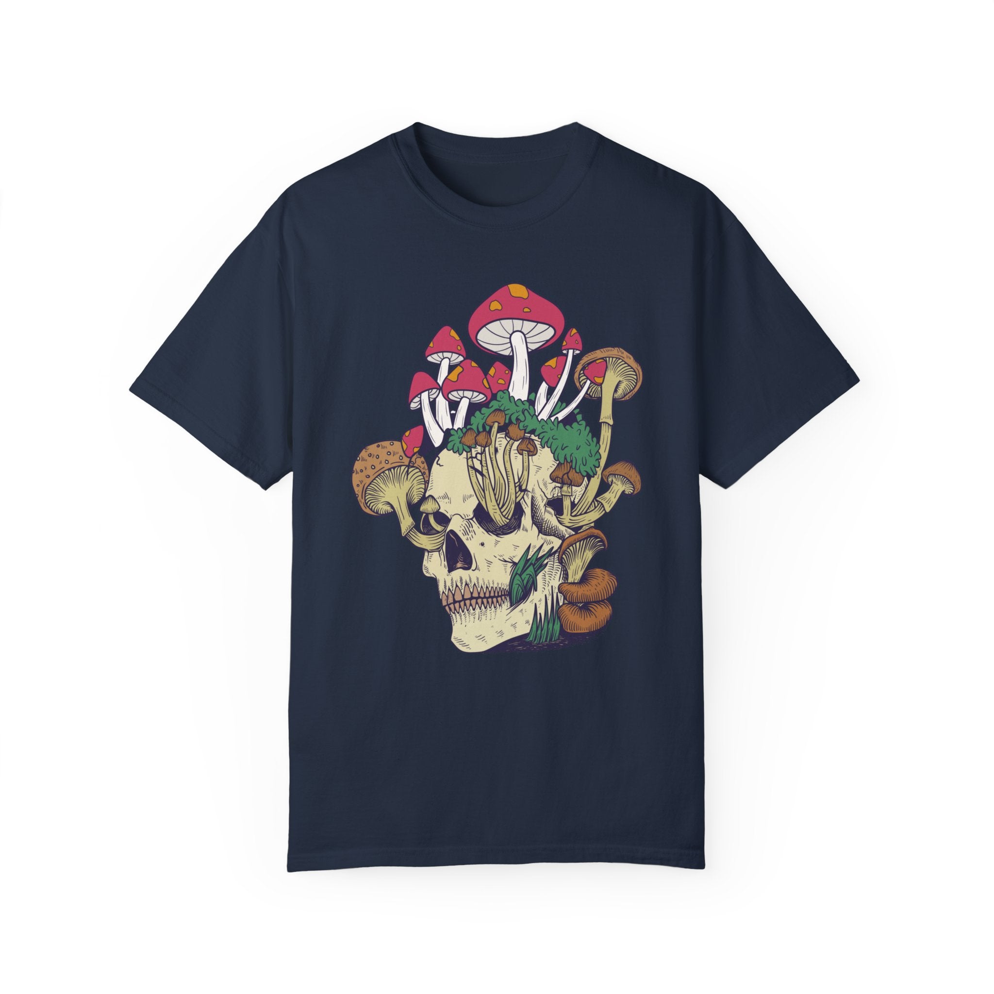 Mushroom Shirt, Skull Shirt, Skeleton Shirt, Mushroom Tshirt, Botanical Shirt, Cottagecore Shirt, Magic Mushroom, Skeleton Crewneck, Gardening Shirt