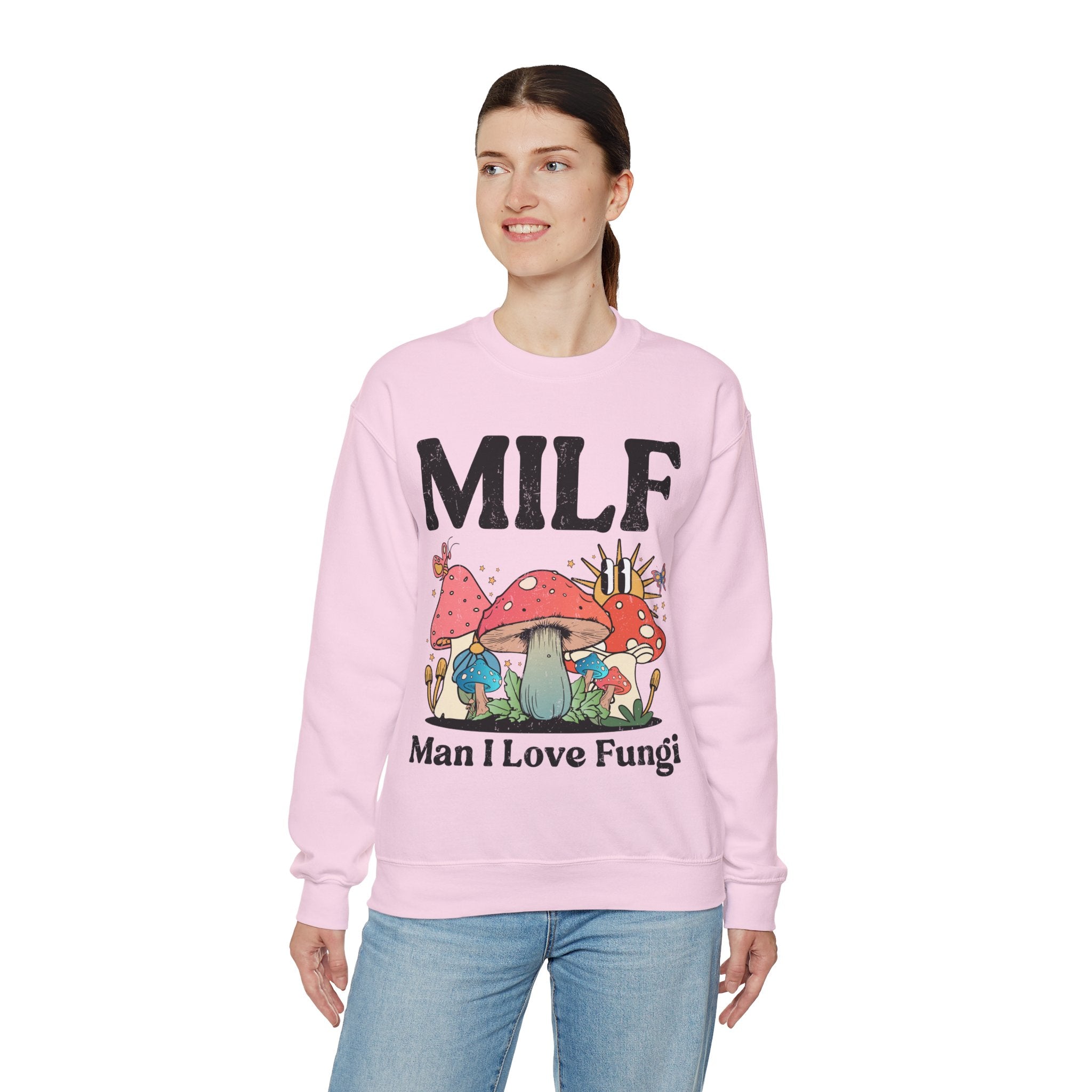 MILF Man I Love Fungi Sweatshirt, Retro Mushroom Shirt, Goblincore Sweatshirt, Cottagecore Sweater, Nature Lover Gift, Mycologist T-Shirt