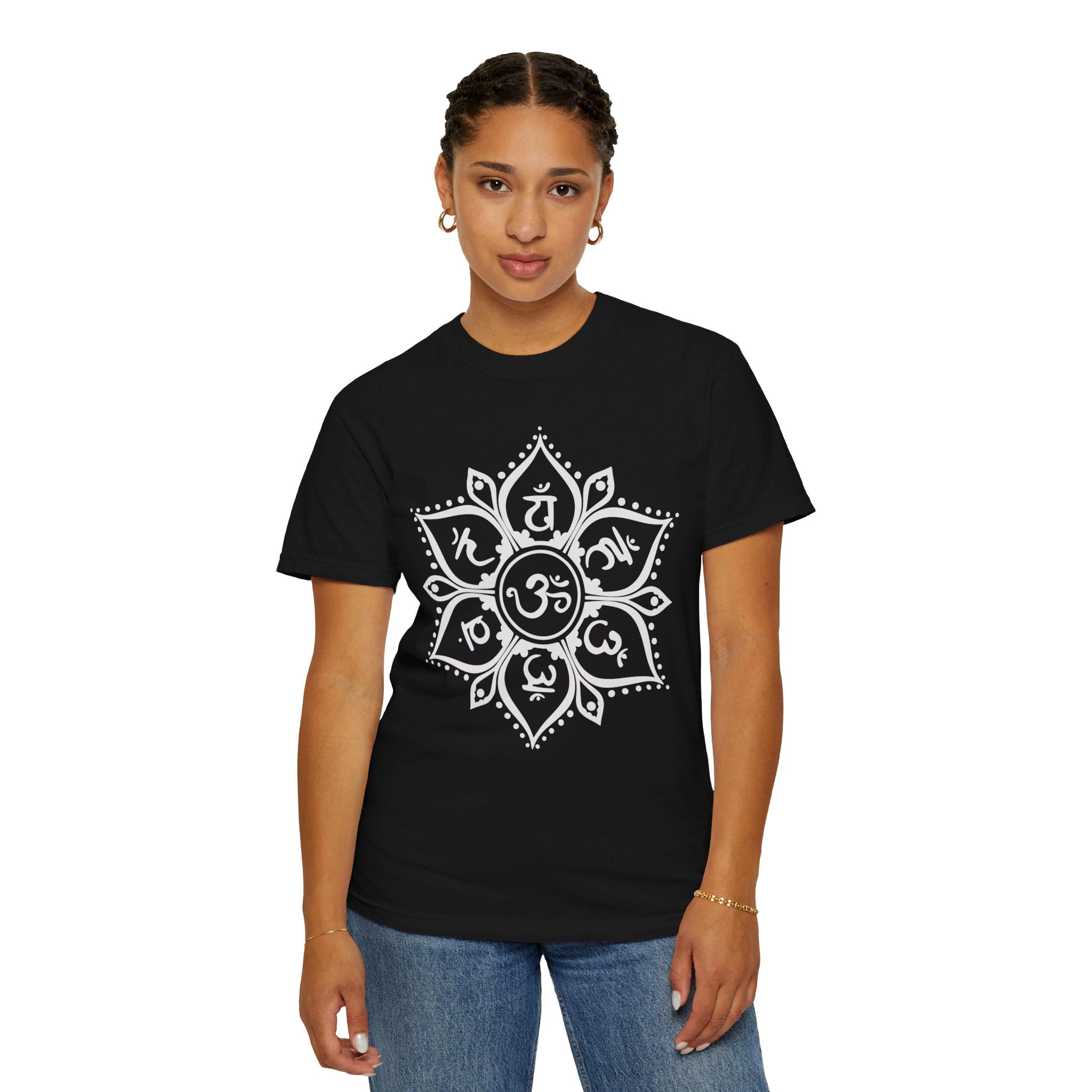 Chakra Symbols T-Shirt, Seven Chakras Shirt, Namaste Shirt, Yoga Tee, Mandala Shirt, Spiritual Shirt, Meditation Shirt, Women Yoga Shirt