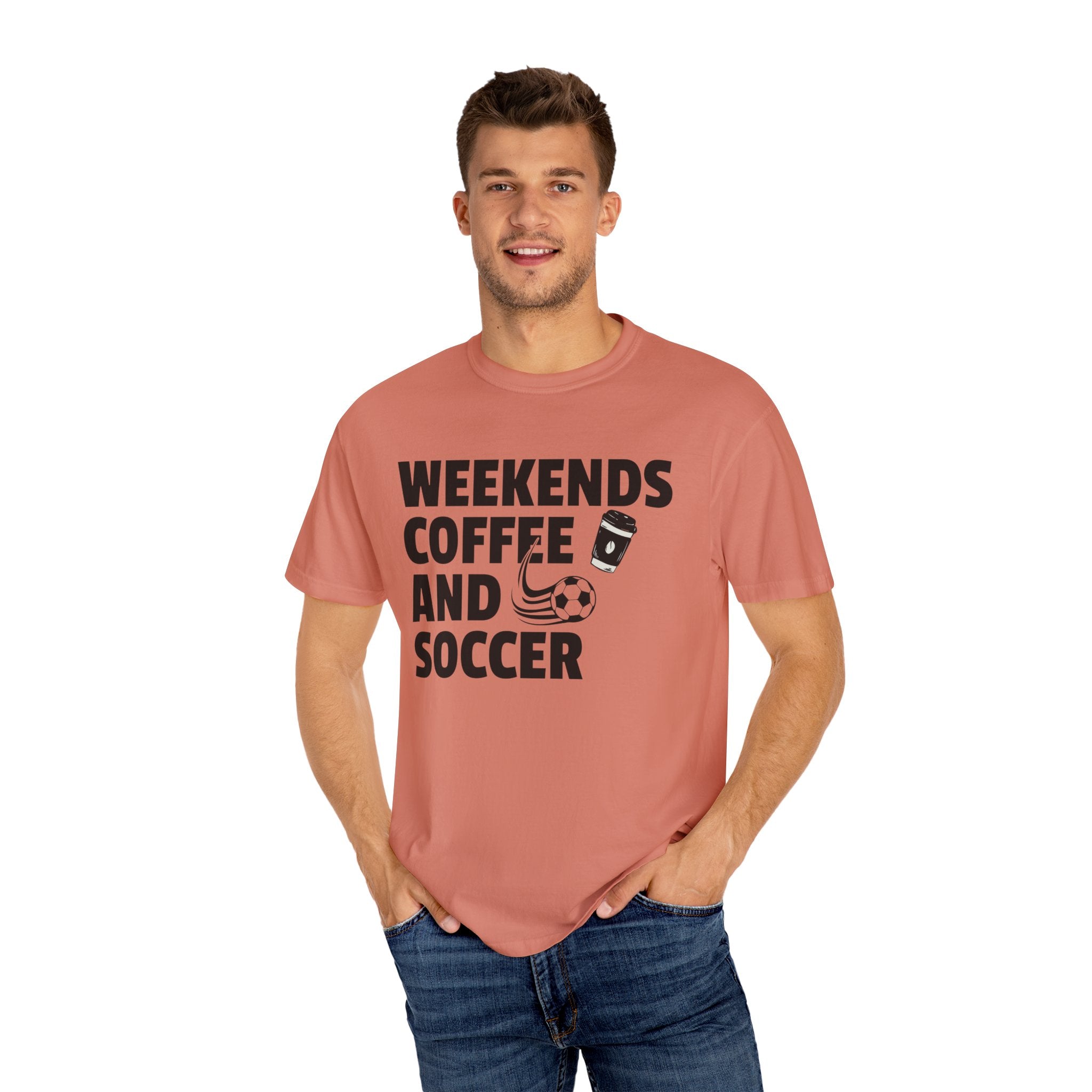 Weekends Coffee and Soccer Shirt For Soccer Lover, Sports Mom Tshirt For Mothers Day, Soccer Gift For Her, Game Day Gift Tee, Coffee T-Shirt