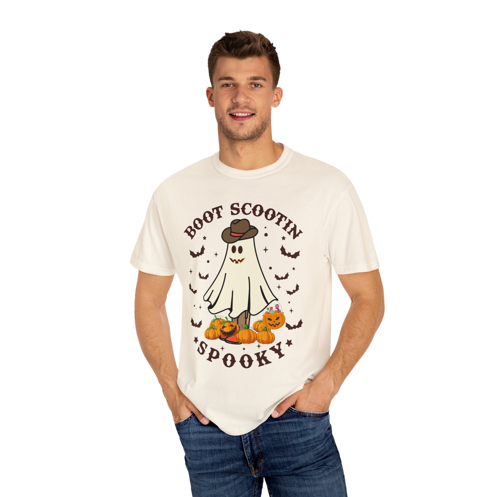 Boot Scootin Spooky Shirt, Halloween Shirt, Cowboy Ghost Shirt, Western Halloween Shirt, Cute Spooky Shirt, Halloween Gift