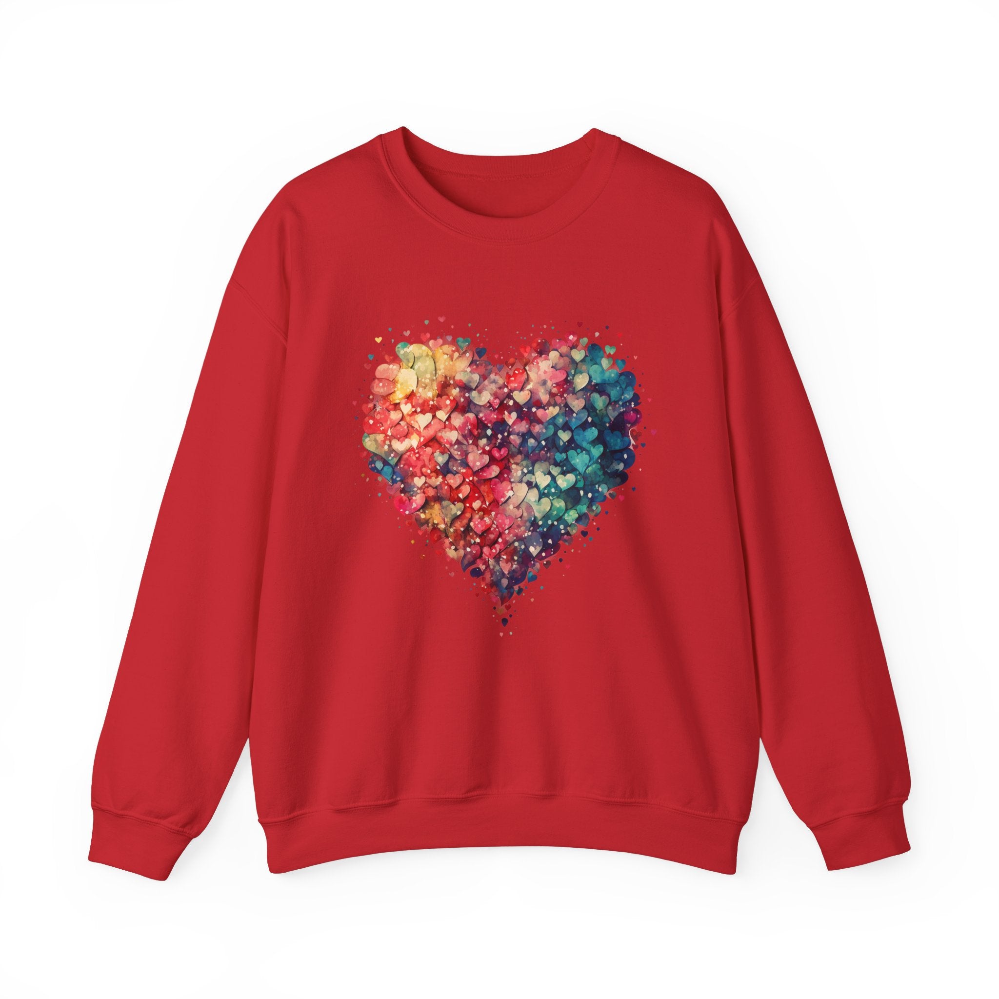 Valentines Watercolor Hearts Sweatshirt, Valentines Day Shirt, Cute Heart Sweatshirt, Trendy Valentine Love Shirt, Mother's day gift