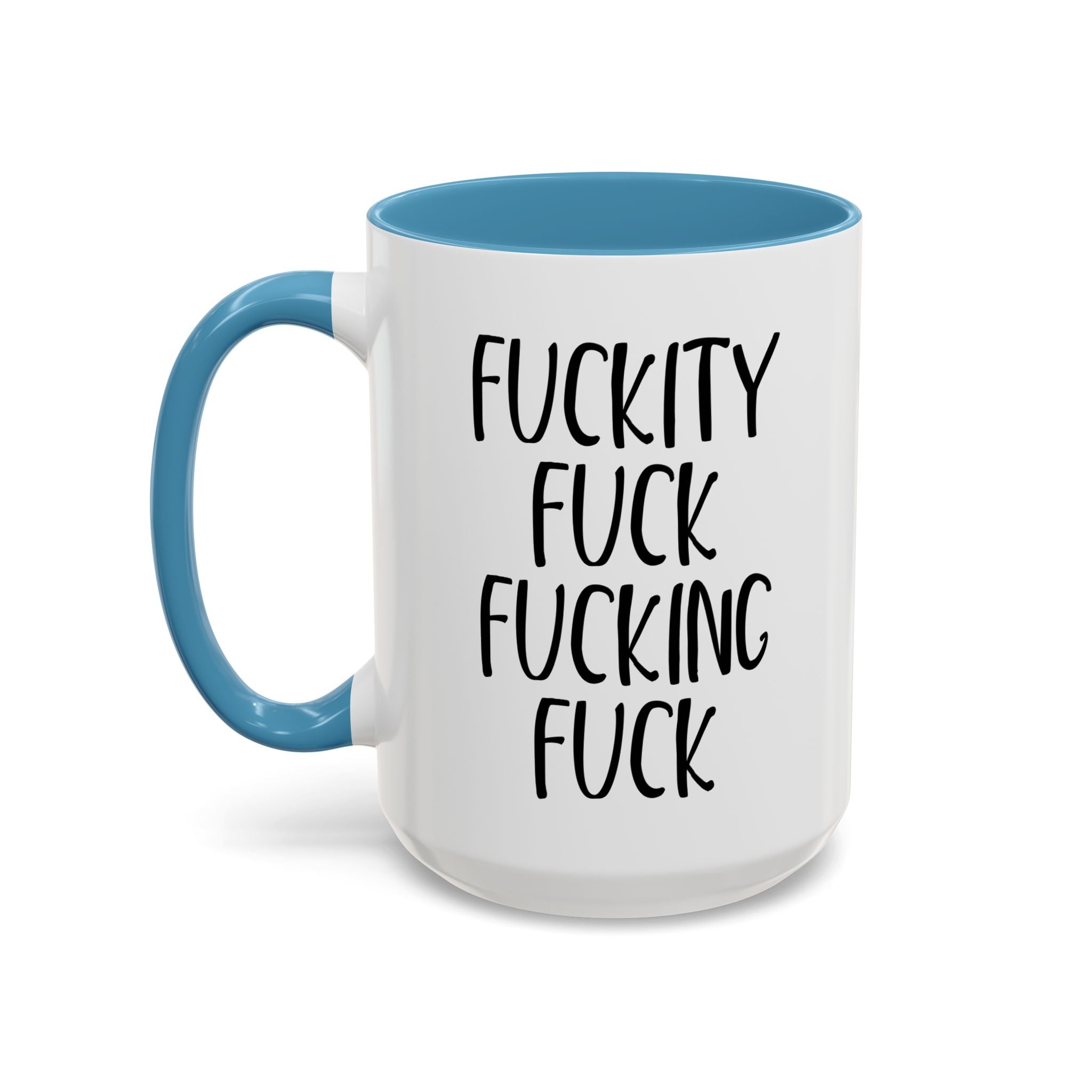 Fuckity Fuck Mug, Sarcastic Coffee Mug, Funny Birthday Gift, Large Coffee Mug, Double Sided Minimalist Mug, Gag Gifts for Men, Snarky Mugs