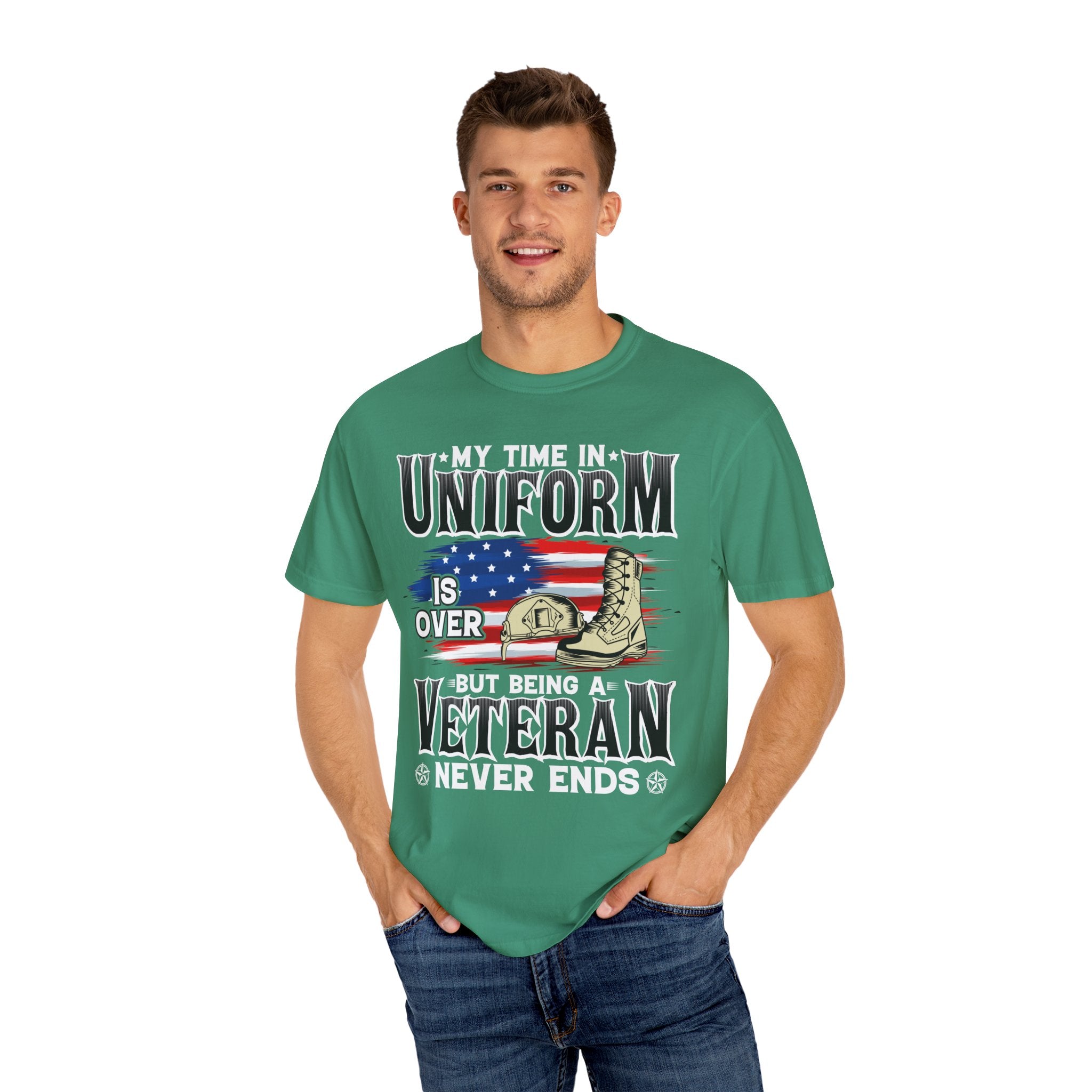 My Time In Uniform Is Over But Being A Veteran Never Ends Shirt, US Veteran Shirt, Veteran Lover Shirt, Veteran Day Gift,