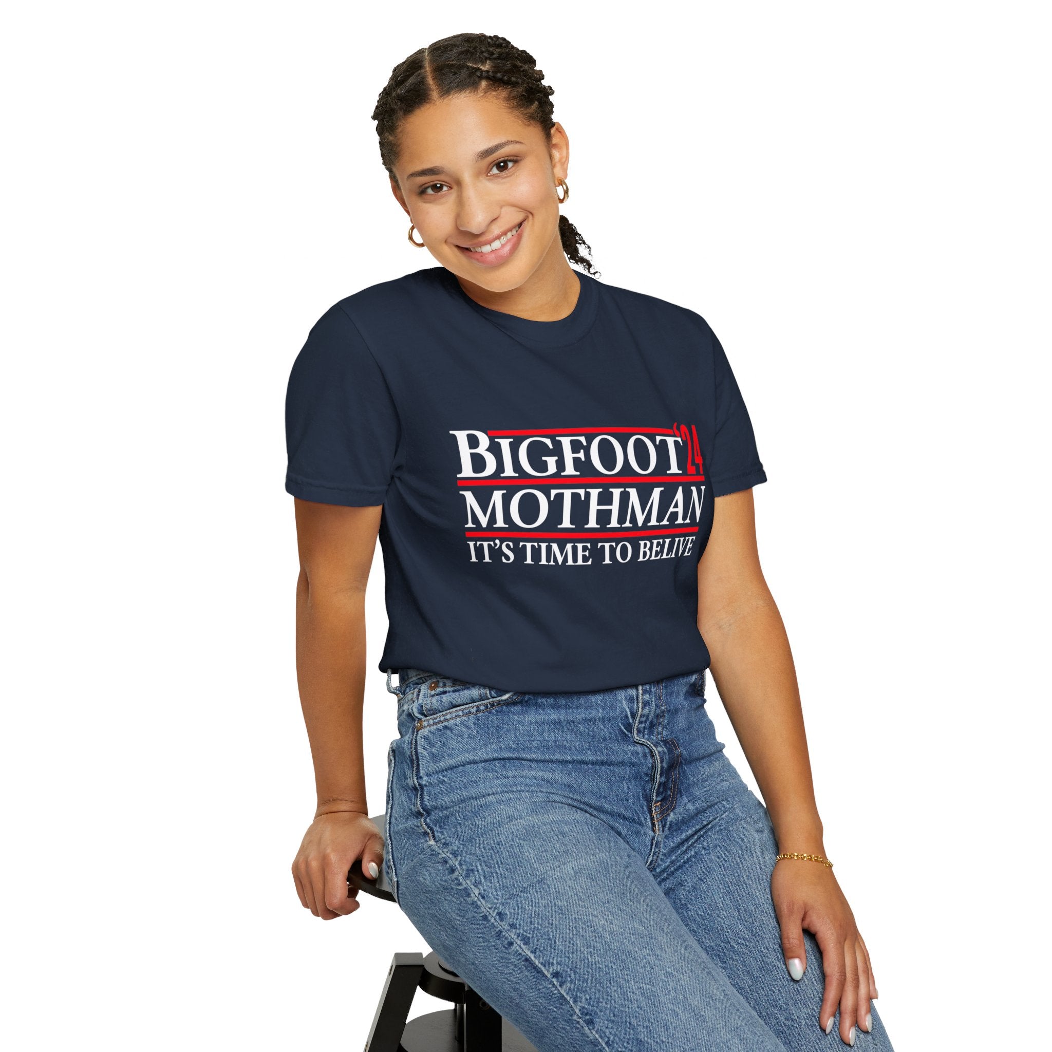 UNIDAZE Bigfoot Mothman 2024 President Election Shirt, Funny Vote Bigfoot Political Satire Humor Tee, Unique T-Shirt Gift for Men and Women Printify 2024 election shirt bigfoot lover shirt bigfoot shirt bigfoot usa Cotton Crew neck DTG for president funny 2024 election funny bigfoot shirt funny election shirt joke shirt Men's Clothing mothman shirt Oversized political satire sasquatch shirt T-shirts TikTok Unisex vote bigfoot Women's Clothing